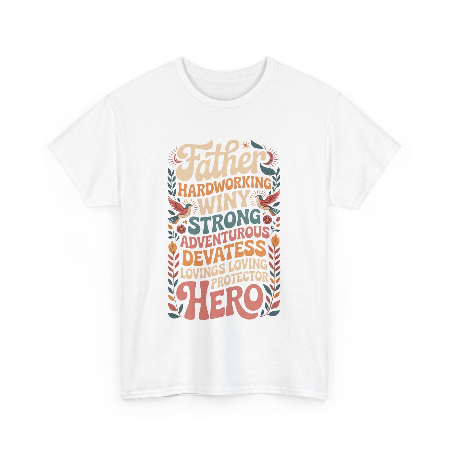 Celebratory Father's Day Unisex Tee, Dad Shirt, Gift for Him, Birthday Gift, Family Reunion Shirt, Adventure Tee, Hero Dad Tee