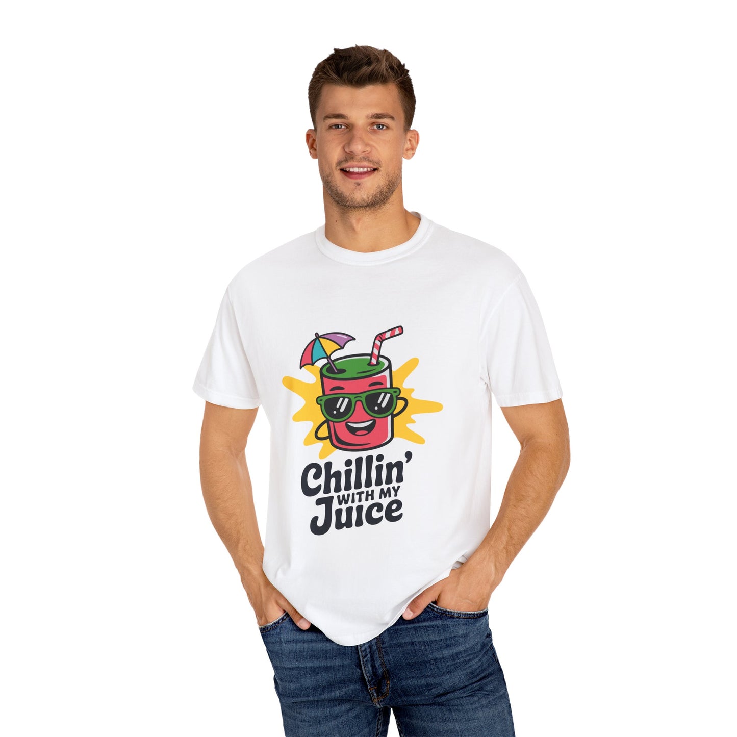 Chillin' with My Juice T-Shirt, Fun Summer Tee, Casual Unisex Shirt, Gift for Juice Lovers, Beach Day Apparel