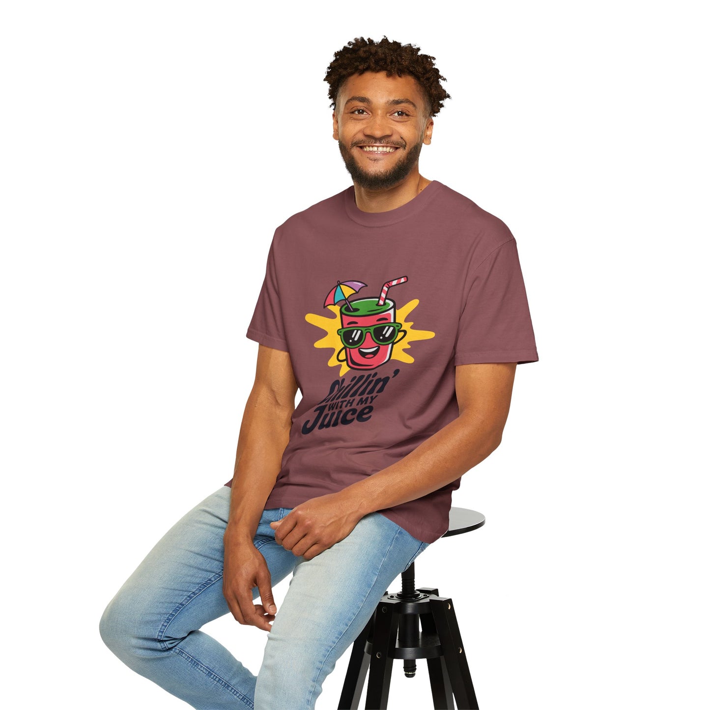 Chillin' with My Juice T-Shirt, Fun Summer Tee, Casual Unisex Shirt, Gift for Juice Lovers, Beach Day Apparel
