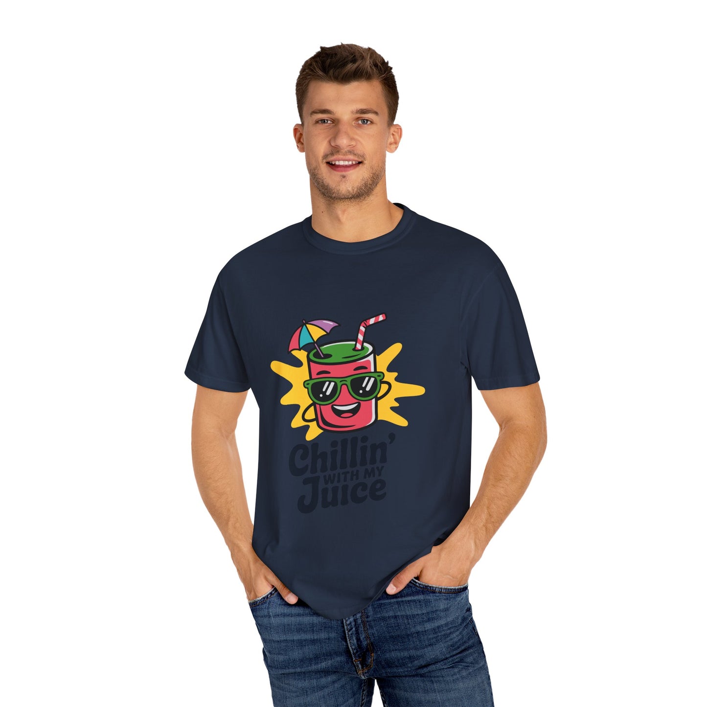 Chillin' with My Juice T-Shirt, Fun Summer Tee, Casual Unisex Shirt, Gift for Juice Lovers, Beach Day Apparel