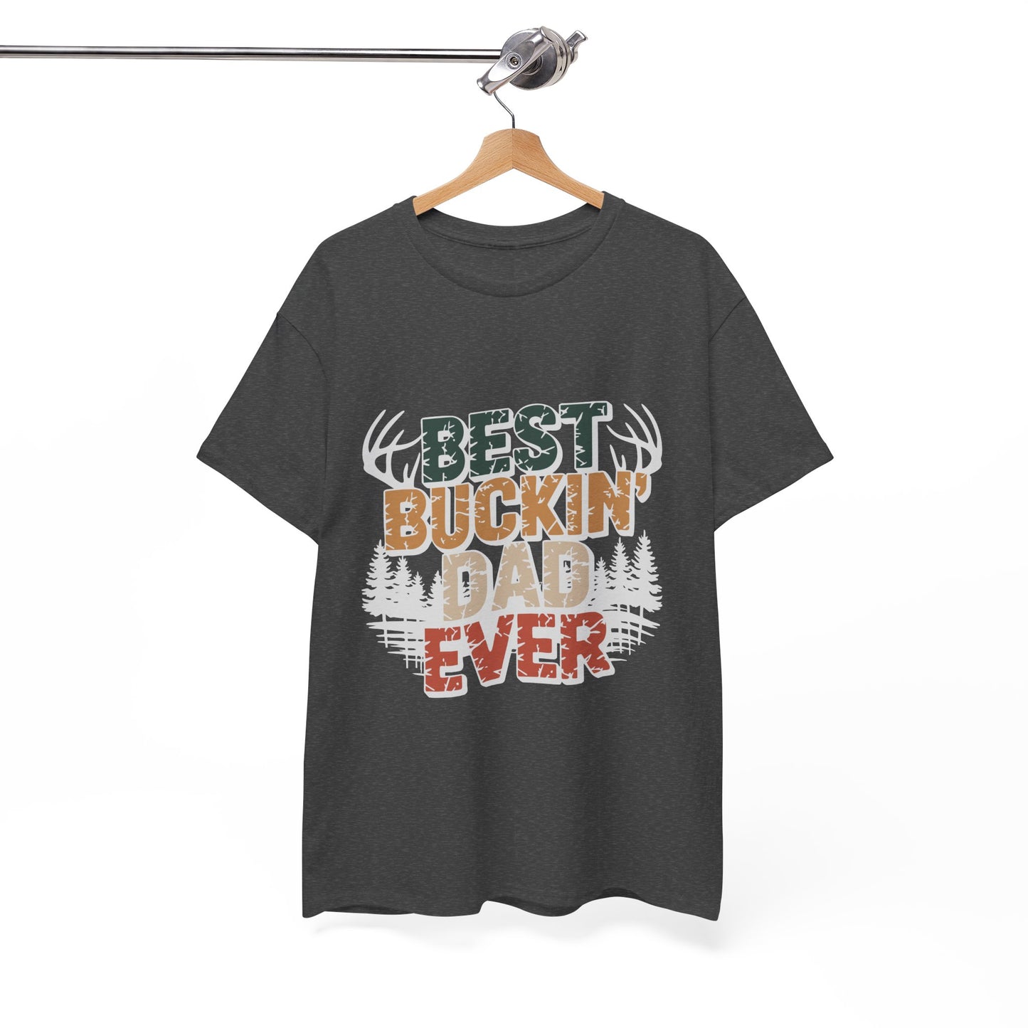 Best Buckin' Dad Ever Unisex Heavy Cotton Tee