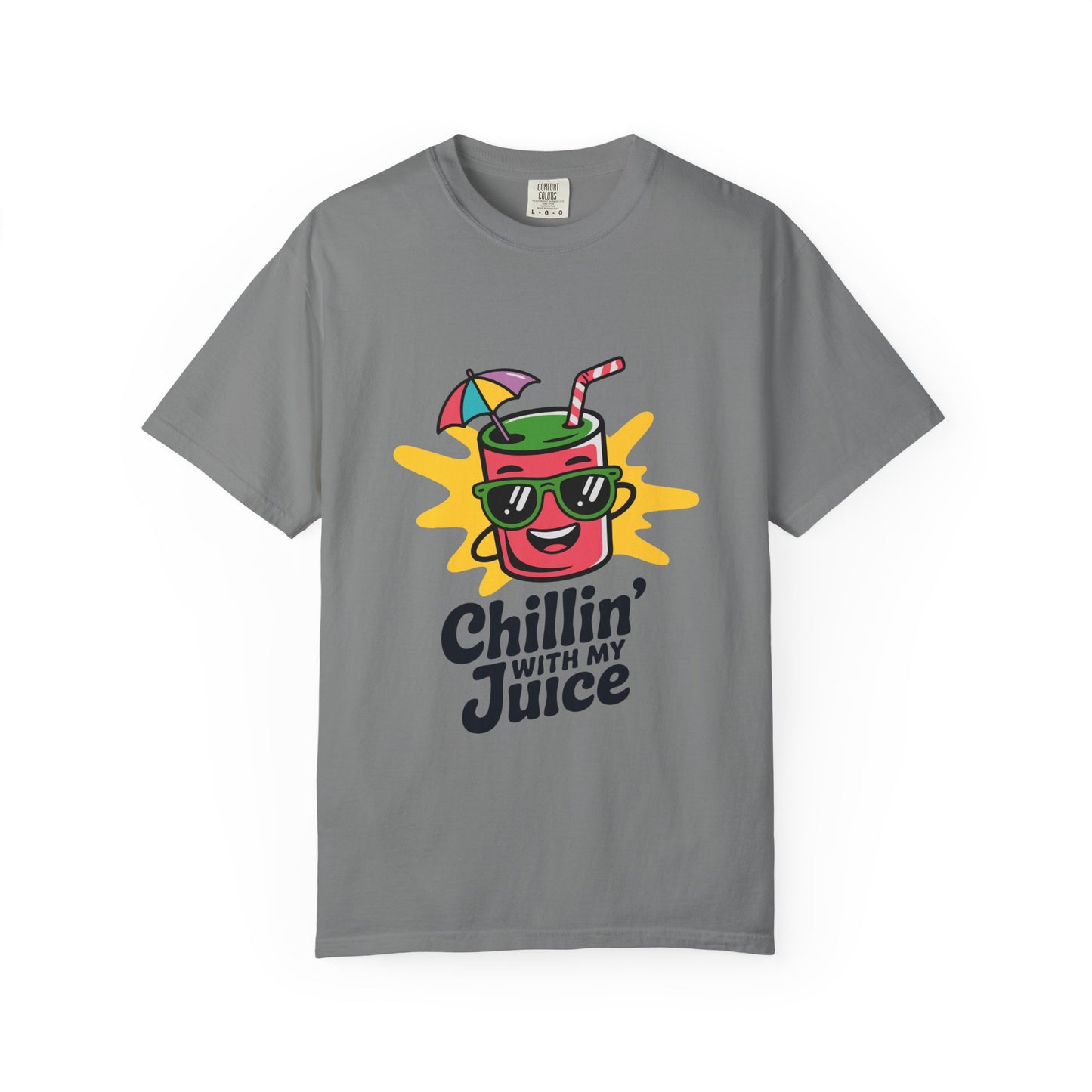 Chillin' with My Juice T-Shirt, Fun Summer Tee, Casual Unisex Shirt, Gift for Juice Lovers, Beach Day Apparel