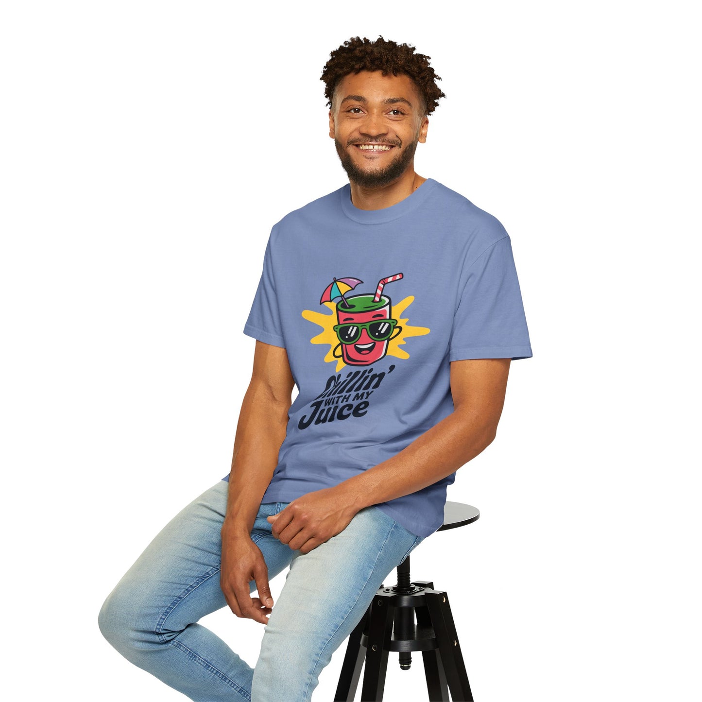 Chillin' with My Juice T-Shirt, Fun Summer Tee, Casual Unisex Shirt, Gift for Juice Lovers, Beach Day Apparel