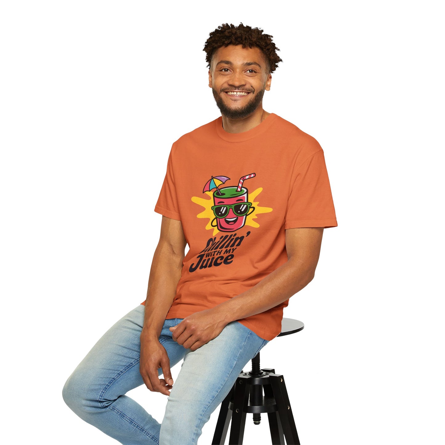 Chillin' with My Juice T-Shirt, Fun Summer Tee, Casual Unisex Shirt, Gift for Juice Lovers, Beach Day Apparel