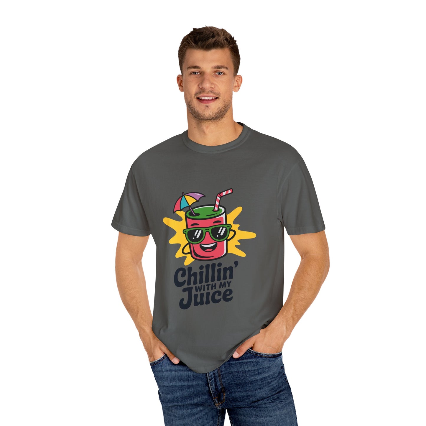 Chillin' with My Juice T-Shirt, Fun Summer Tee, Casual Unisex Shirt, Gift for Juice Lovers, Beach Day Apparel