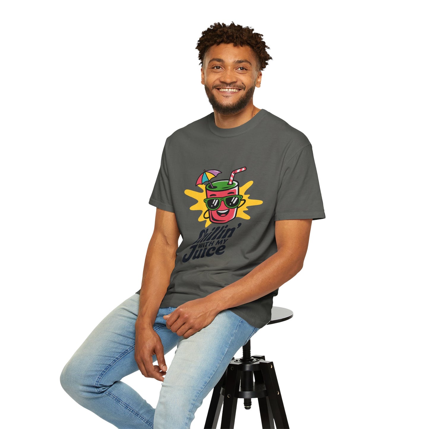 Chillin' with My Juice T-Shirt, Fun Summer Tee, Casual Unisex Shirt, Gift for Juice Lovers, Beach Day Apparel