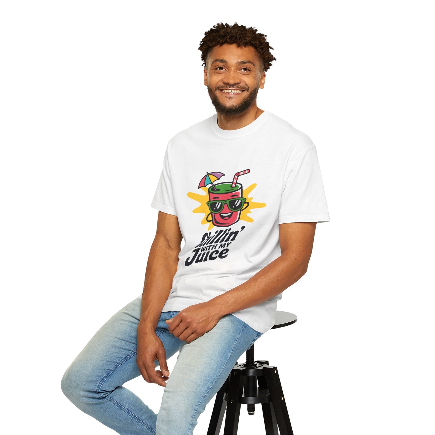 Chillin' with My Juice T-Shirt, Fun Summer Tee, Casual Unisex Shirt, Gift for Juice Lovers, Beach Day Apparel