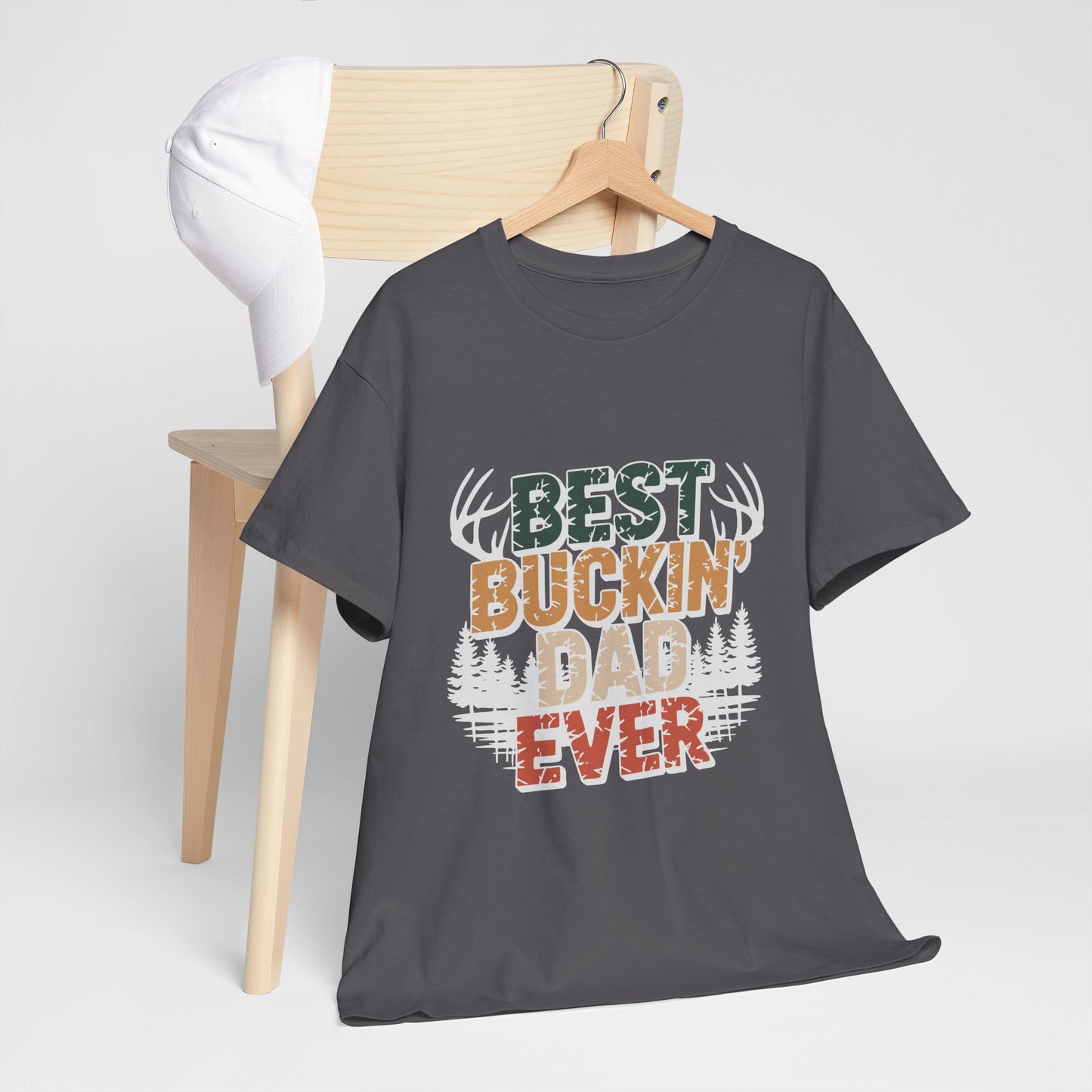 Best Buckin' Dad Ever Unisex Heavy Cotton Tee