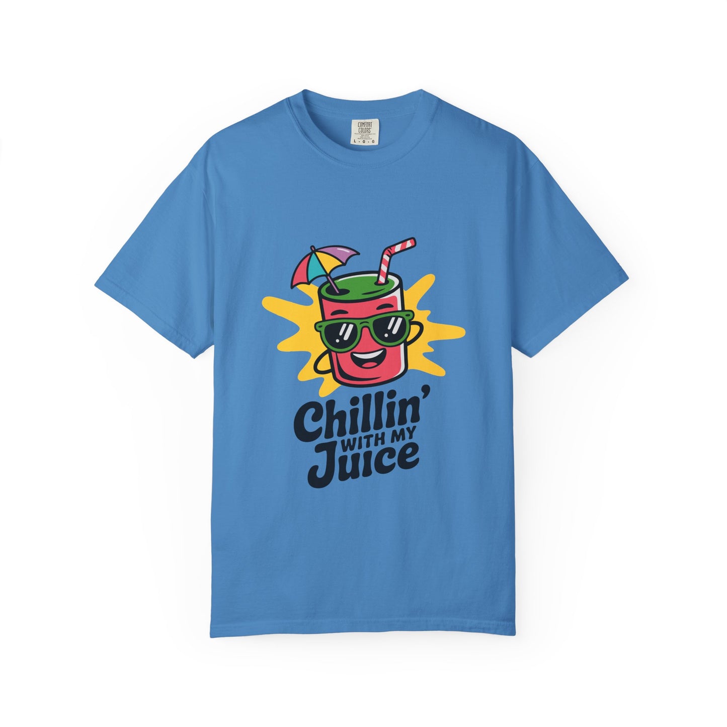 Chillin' with My Juice T-Shirt, Fun Summer Tee, Casual Unisex Shirt, Gift for Juice Lovers, Beach Day Apparel