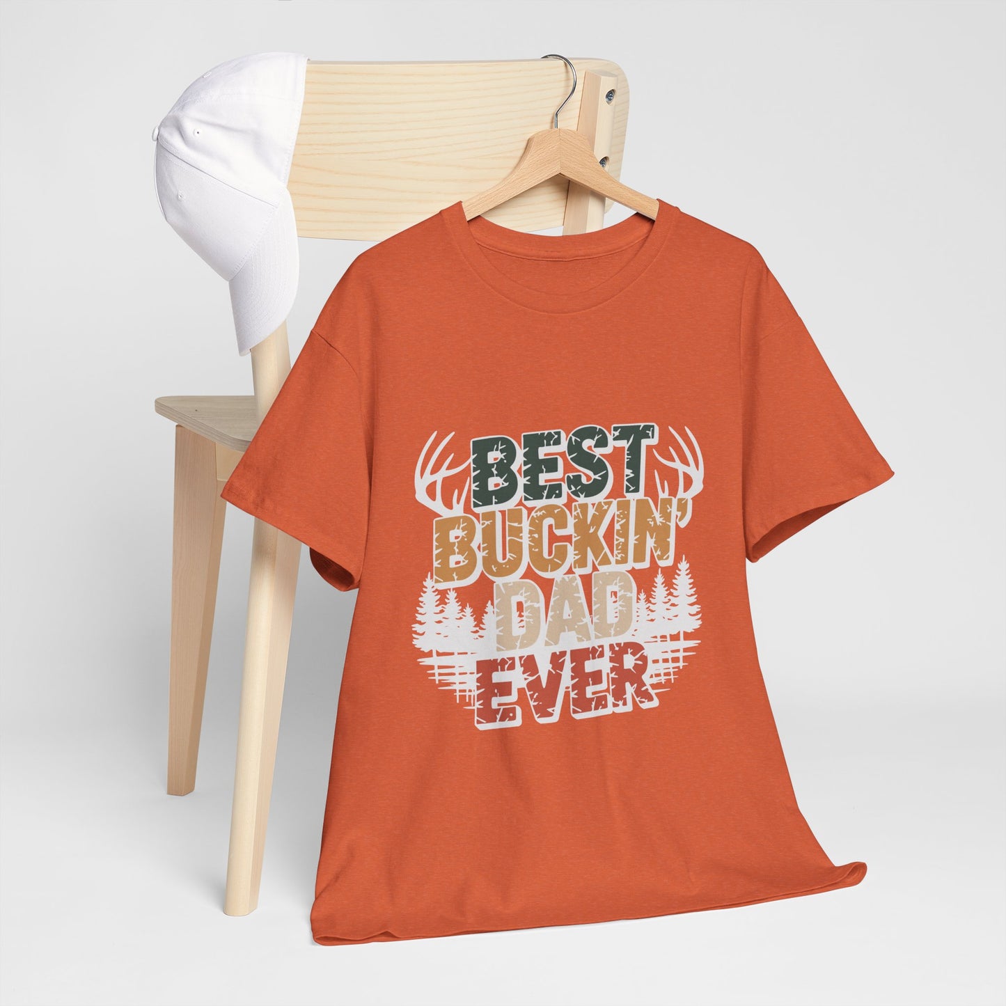 Best Buckin' Dad Ever Unisex Heavy Cotton Tee