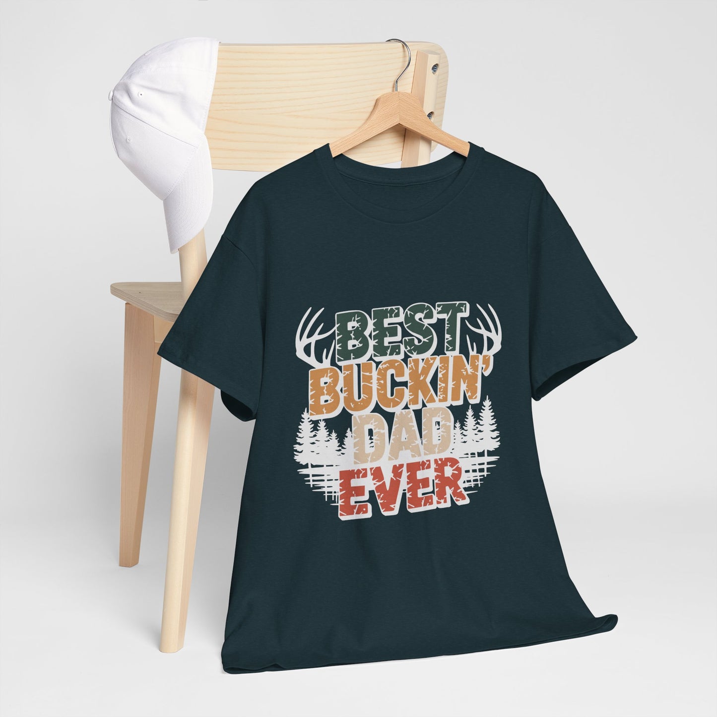 Best Buckin' Dad Ever Unisex Heavy Cotton Tee
