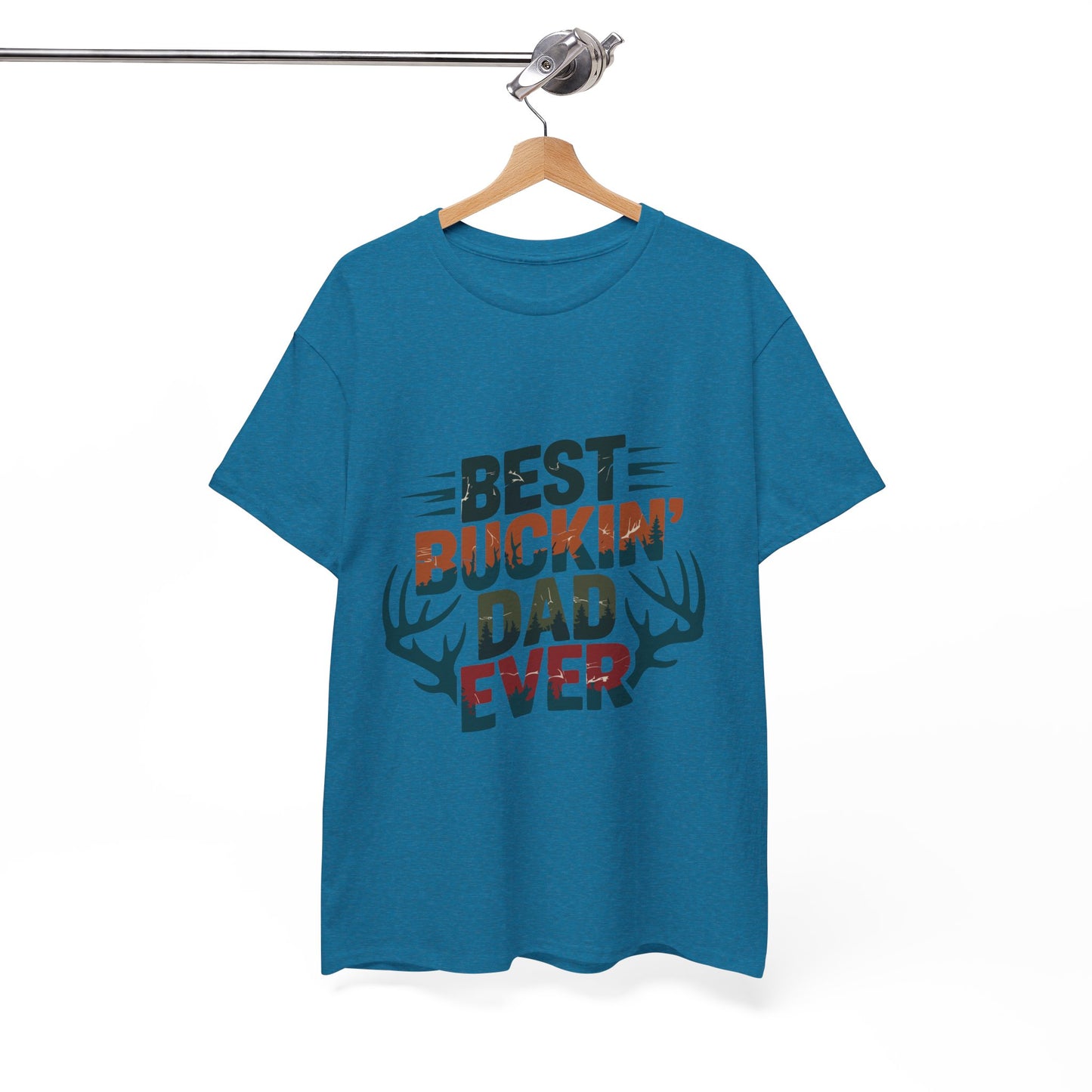 Best Buckin' Dad Ever Unisex Heavy Cotton Tee