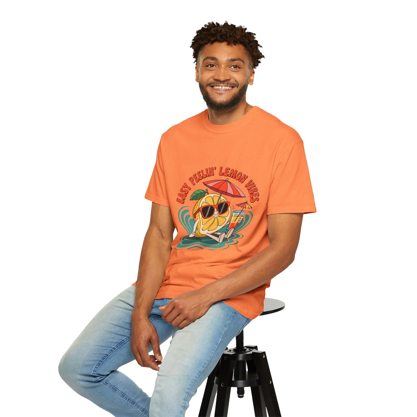 Easy Peelin' Lemon Vibes Unisex Garment-Dyed T-Shirt - Summer Chill Fashion