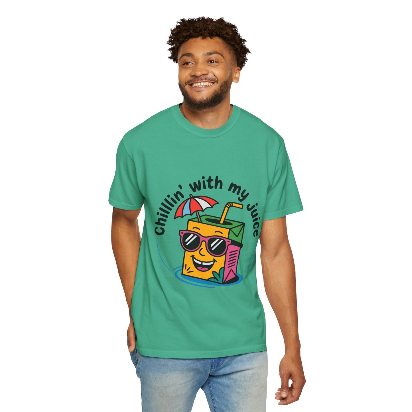 Chillin' With My Juice Unisex T-Shirt - Fun Summer Vibe, Perfect for Casual Days and Pool Parties