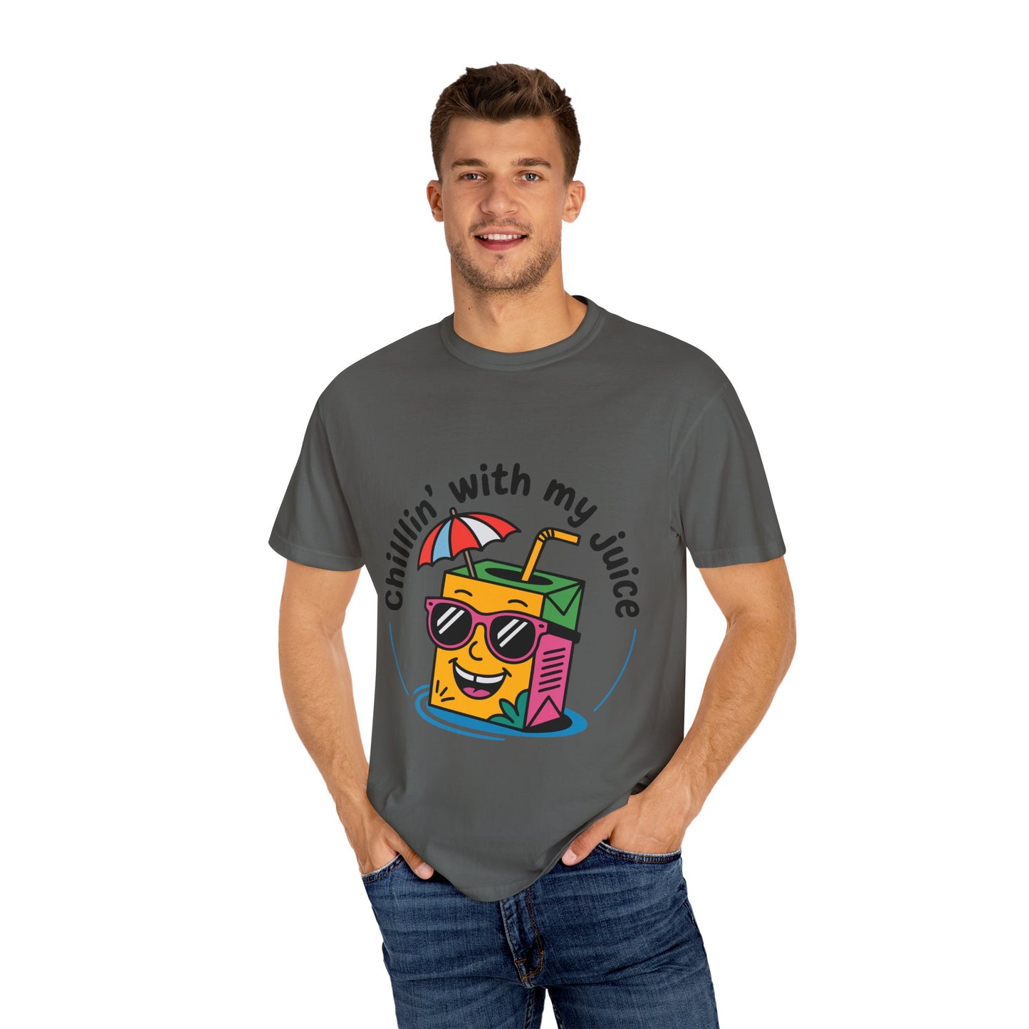 Chillin' With My Juice Unisex T-Shirt - Fun Summer Vibe, Perfect for Casual Days and Pool Parties