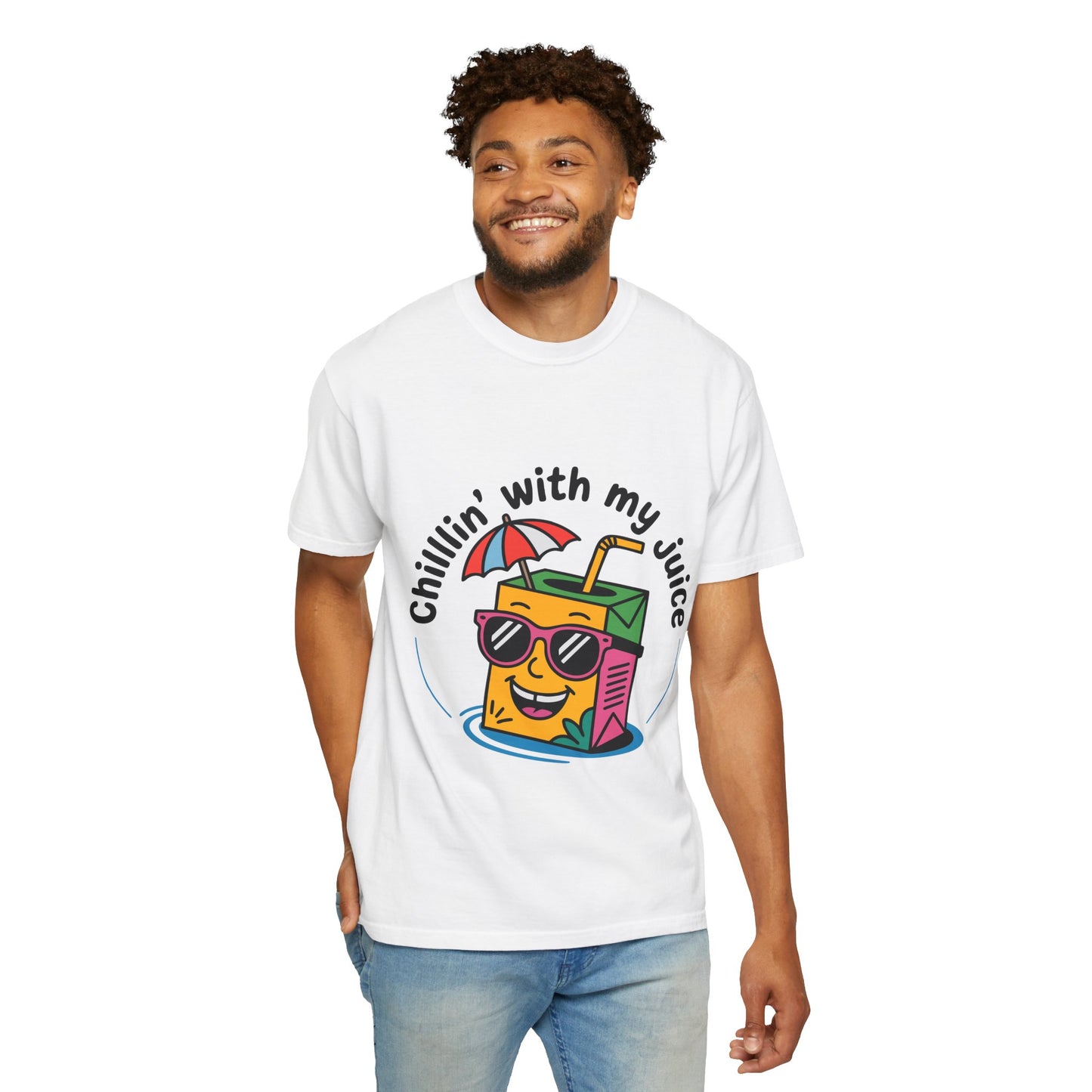 Chillin' With My Juice Unisex T-Shirt - Fun Summer Vibe, Perfect for Casual Days and Pool Parties