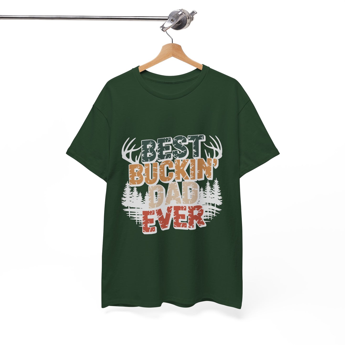 Best Buckin' Dad Ever Unisex Heavy Cotton Tee