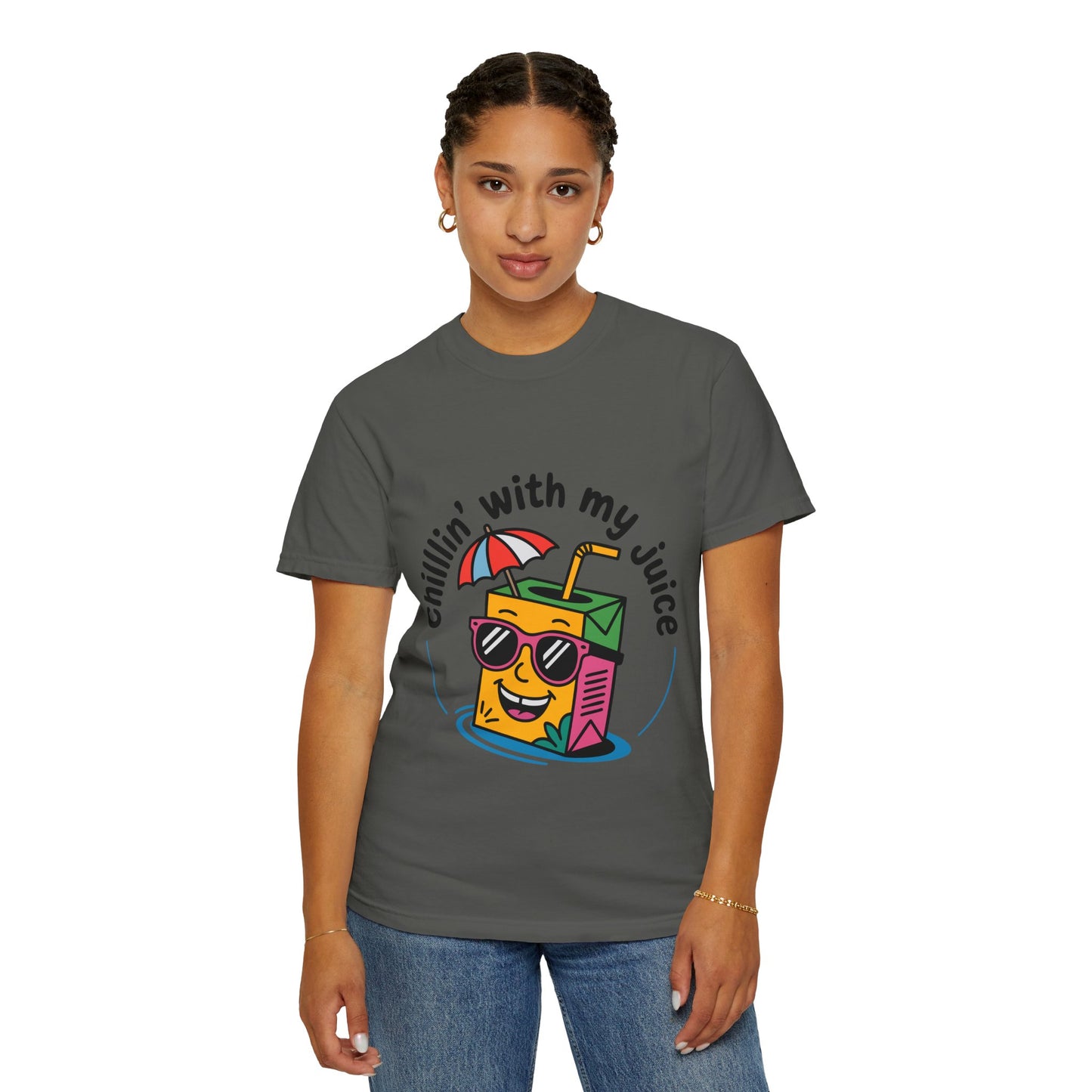 Chillin' With My Juice Unisex T-Shirt - Fun Summer Vibe, Perfect for Casual Days and Pool Parties