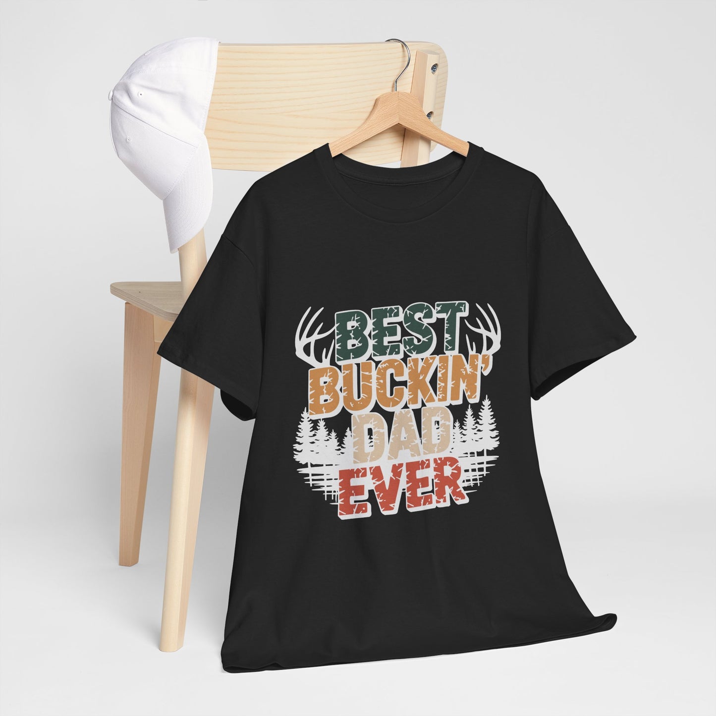 Best Buckin' Dad Ever Unisex Heavy Cotton Tee