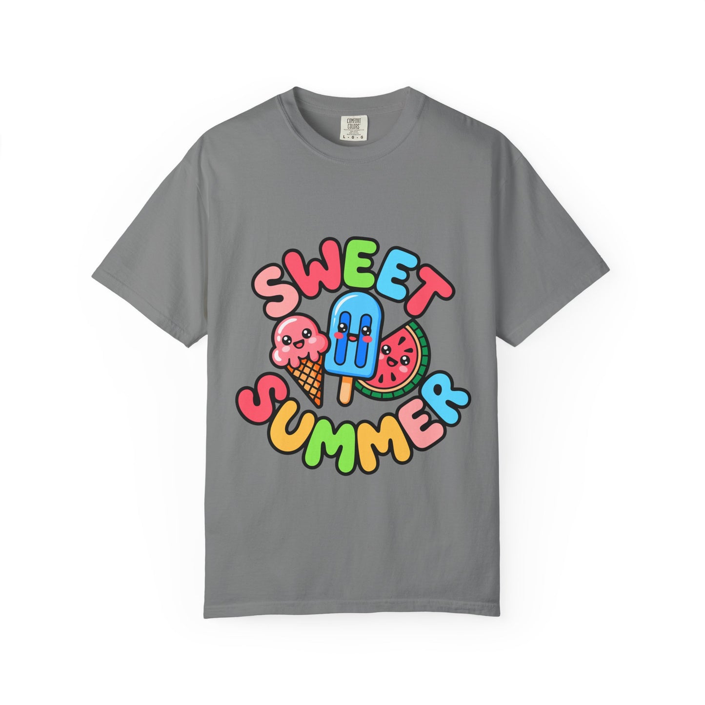 Sweet Summer Unisex T-Shirt | Cute Summer Apparel, Ice Cream Shirt, Beachwear, Gift for Ice Cream Lovers, Bright Casual Tee