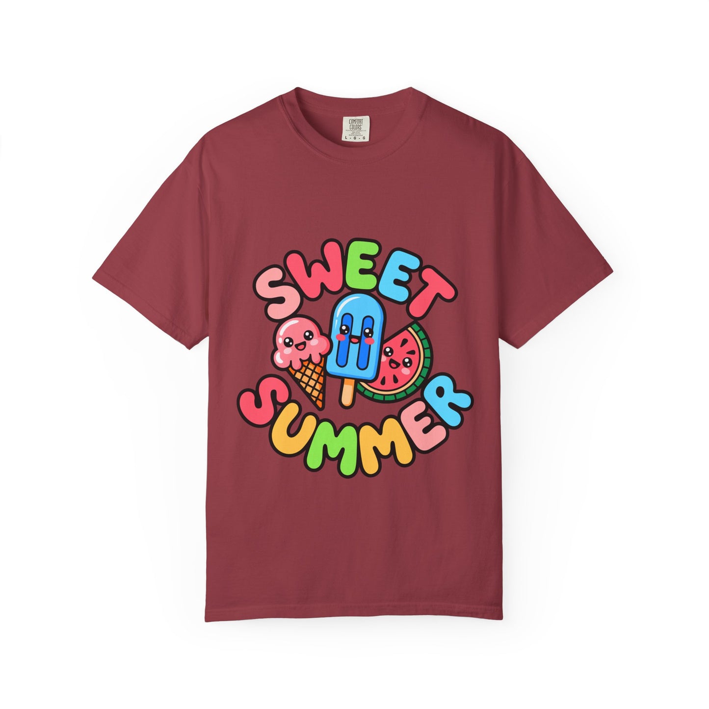 Sweet Summer Unisex T-Shirt | Cute Summer Apparel, Ice Cream Shirt, Beachwear, Gift for Ice Cream Lovers, Bright Casual Tee