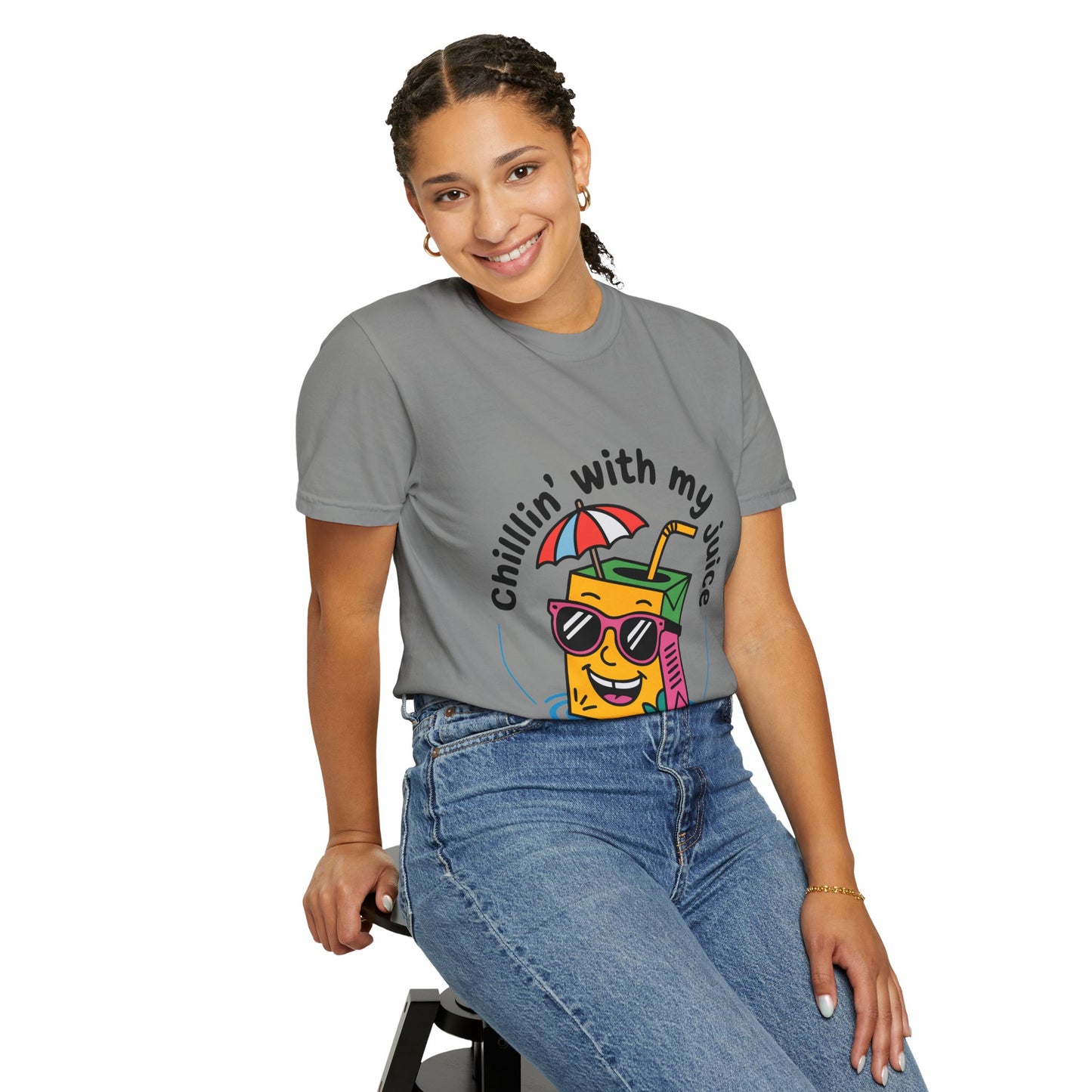 Chillin' With My Juice Unisex T-Shirt - Fun Summer Vibe, Perfect for Casual Days and Pool Parties