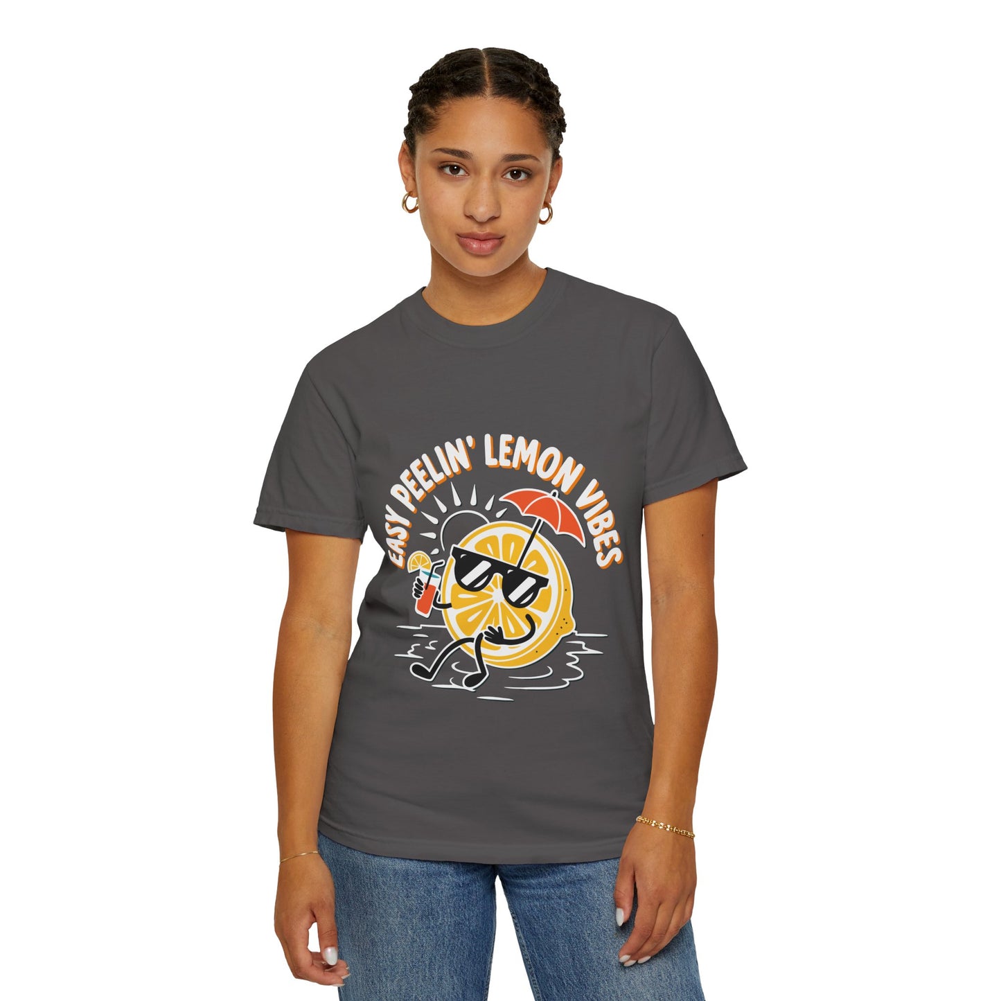 Sunny Vibes T-Shirt, Lemonade Graphic Tee, Summer Casual Wear, Unisex Beach Shirt, Fun Vacation Outfit