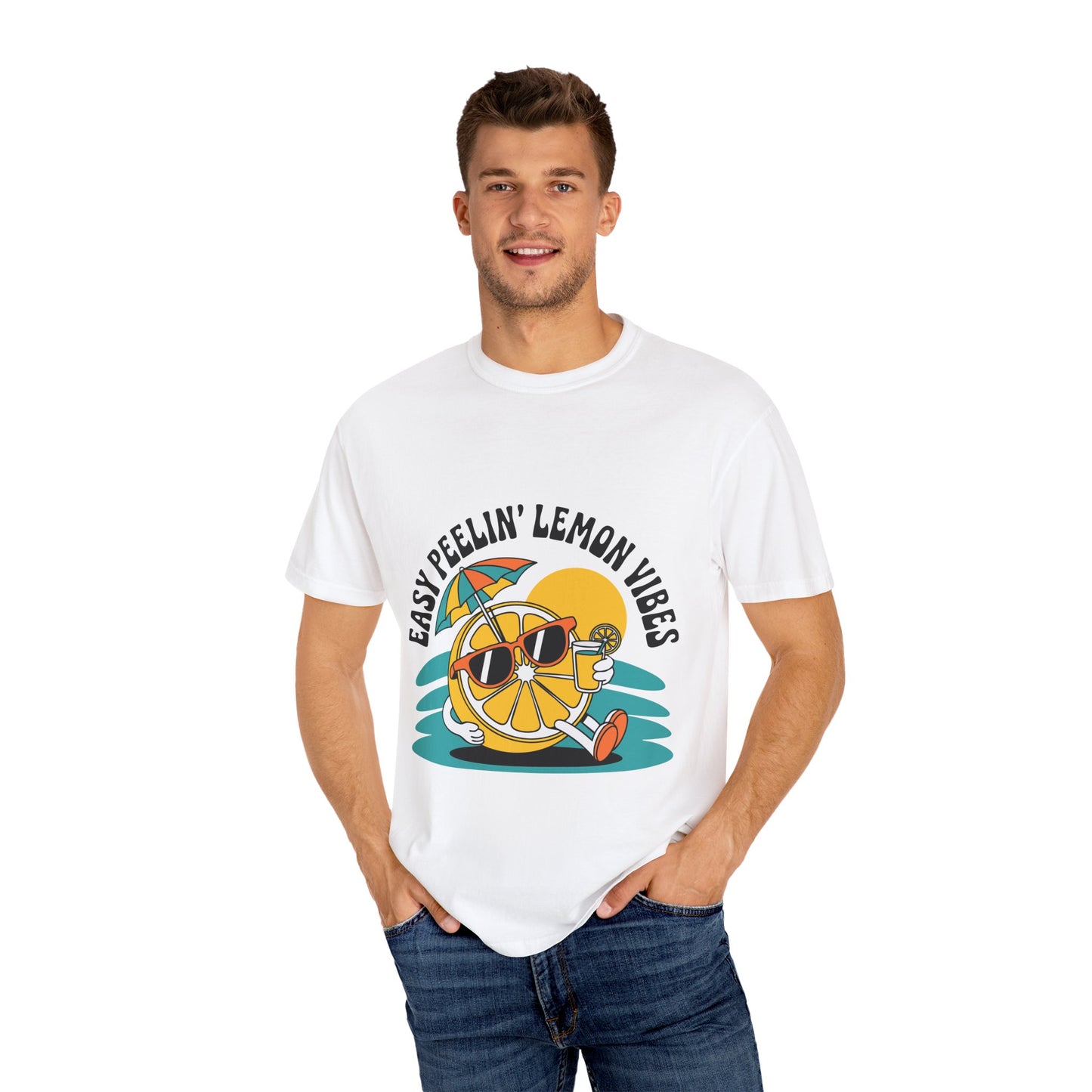 Easy Peelin' Lemon Vibes Unisex T-Shirt - Summer Fun Tee