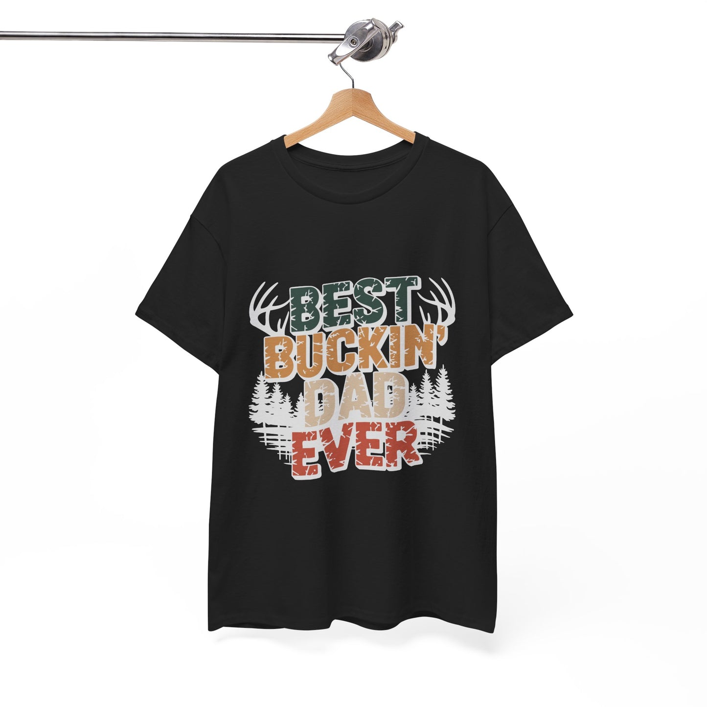Best Buckin' Dad Ever Unisex Heavy Cotton Tee