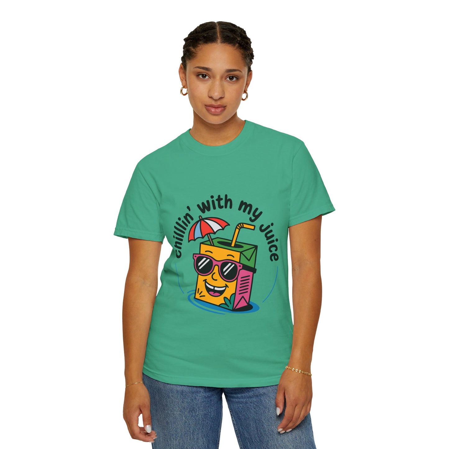 Chillin' With My Juice Unisex T-Shirt - Fun Summer Vibe, Perfect for Casual Days and Pool Parties
