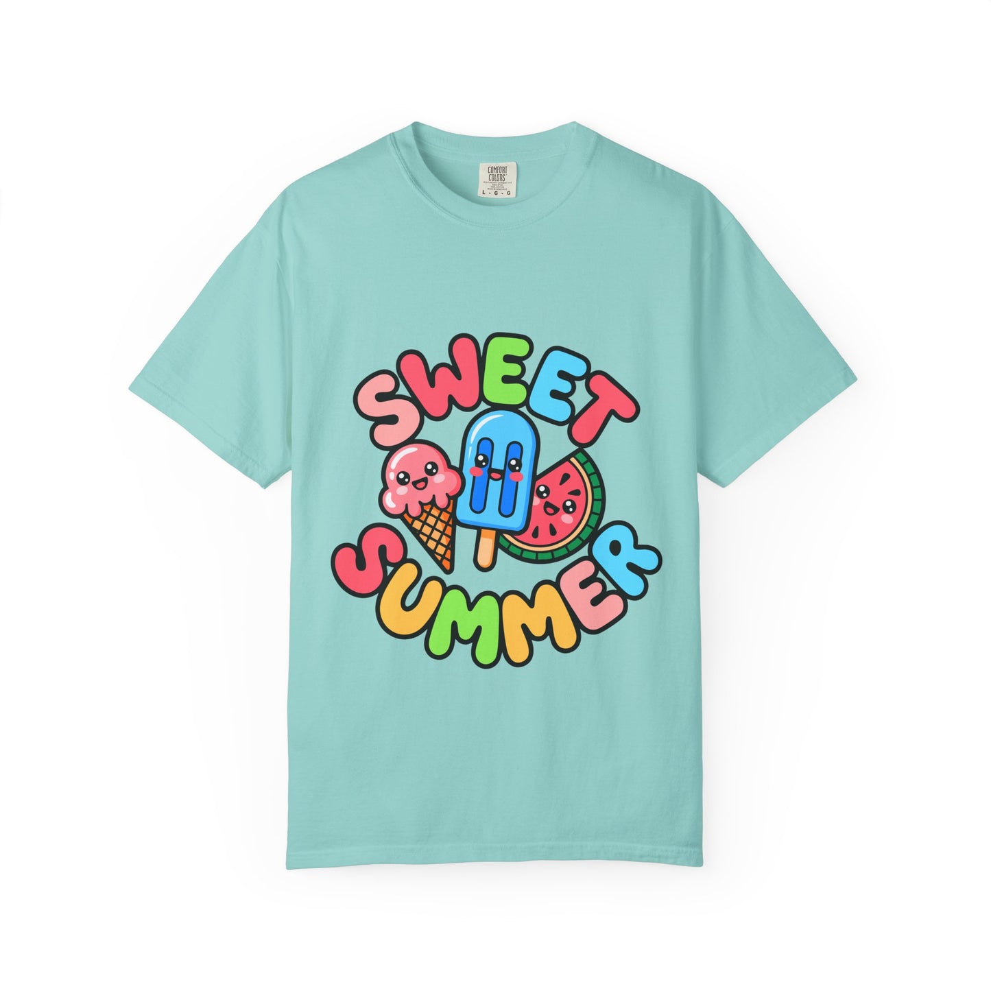 Sweet Summer Unisex T-Shirt | Cute Summer Apparel, Ice Cream Shirt, Beachwear, Gift for Ice Cream Lovers, Bright Casual Tee