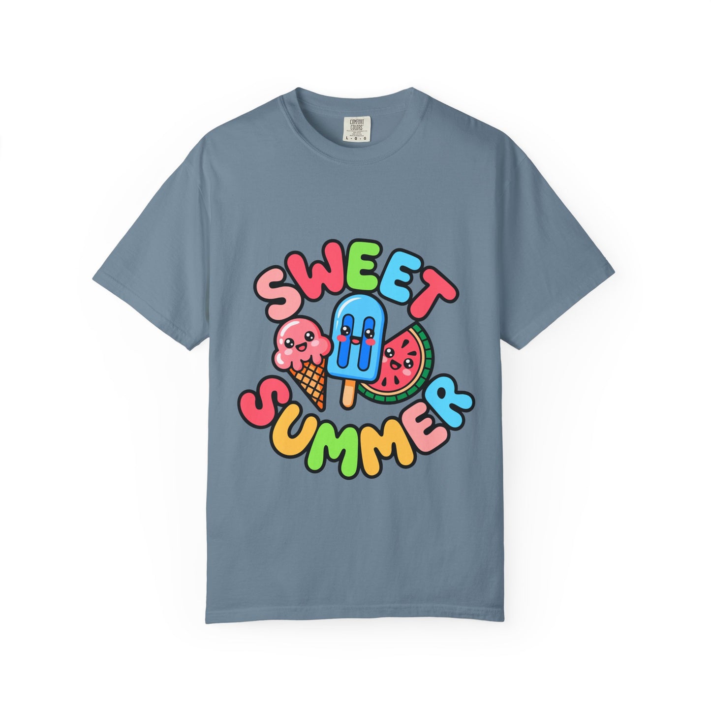 Sweet Summer Unisex T-Shirt | Cute Summer Apparel, Ice Cream Shirt, Beachwear, Gift for Ice Cream Lovers, Bright Casual Tee
