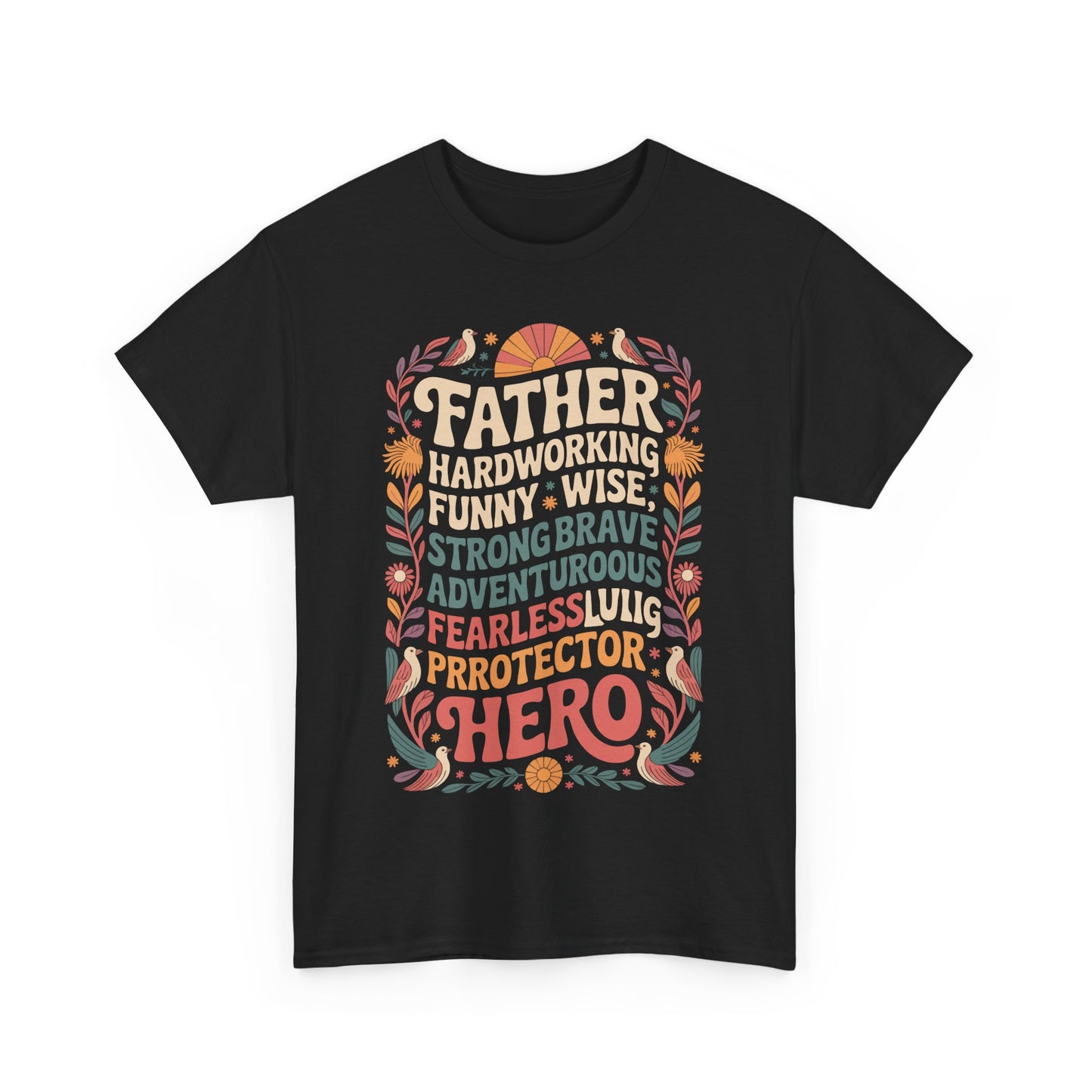 Dad Hero Unisex Heavy Cotton Tee - Perfect Gift for Father's Day