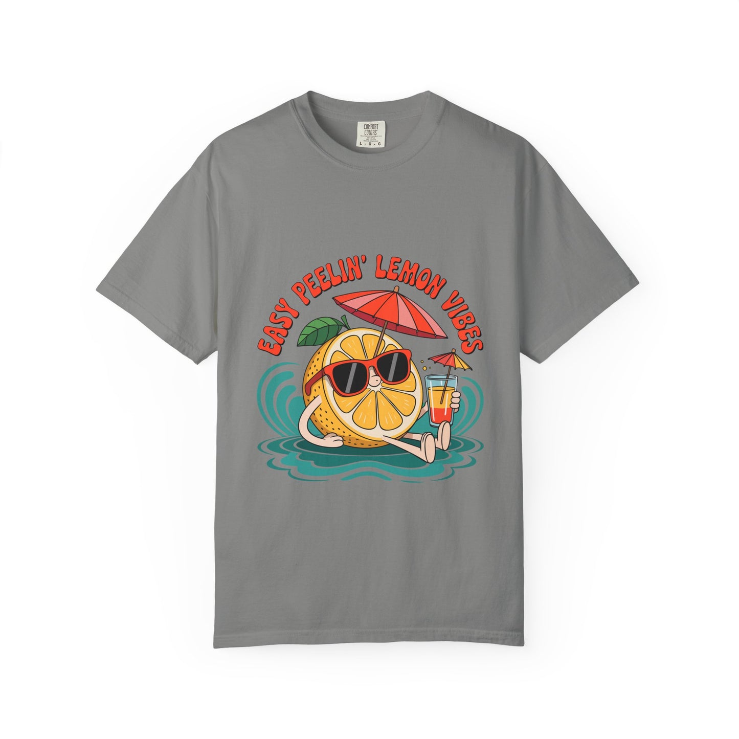 Easy Peelin' Lemon Vibes Unisex Garment-Dyed T-Shirt - Summer Chill Fashion