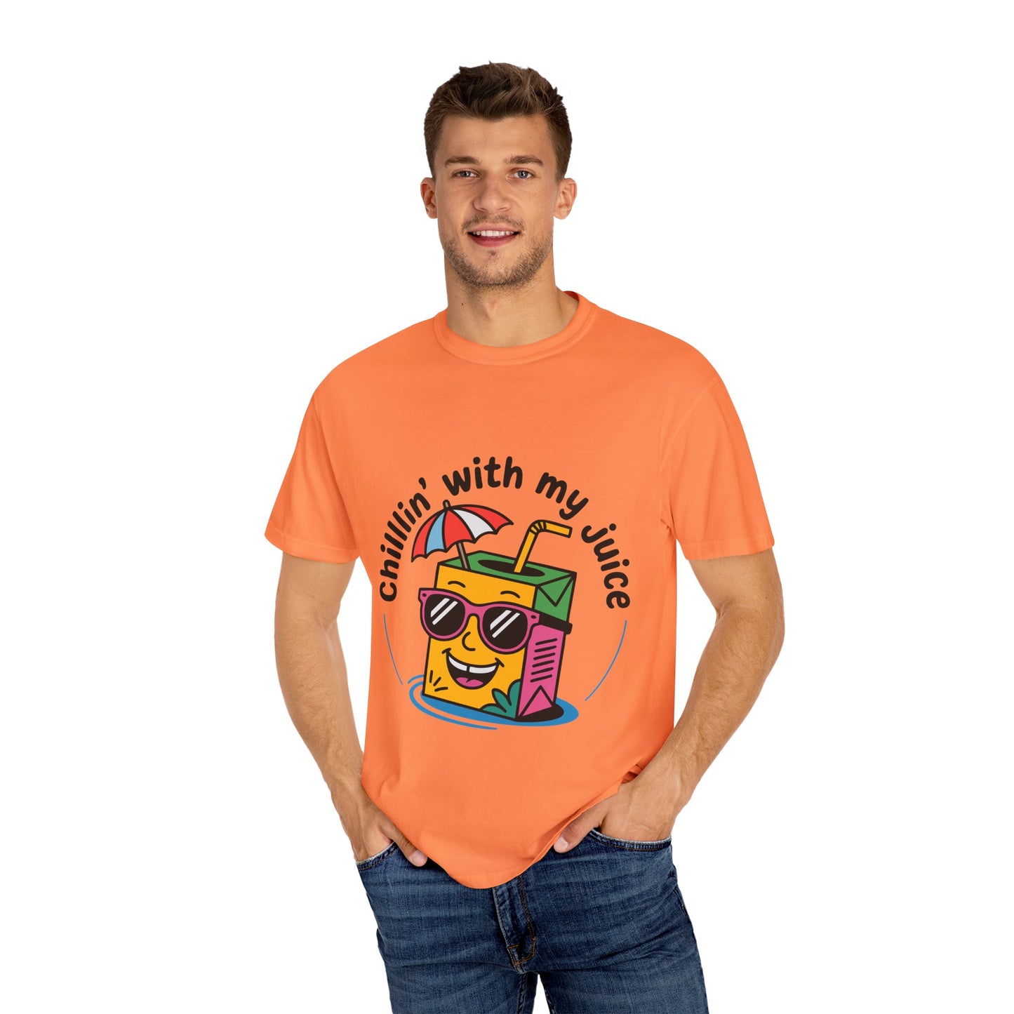 Chillin' With My Juice Unisex T-Shirt - Fun Summer Vibe, Perfect for Casual Days and Pool Parties