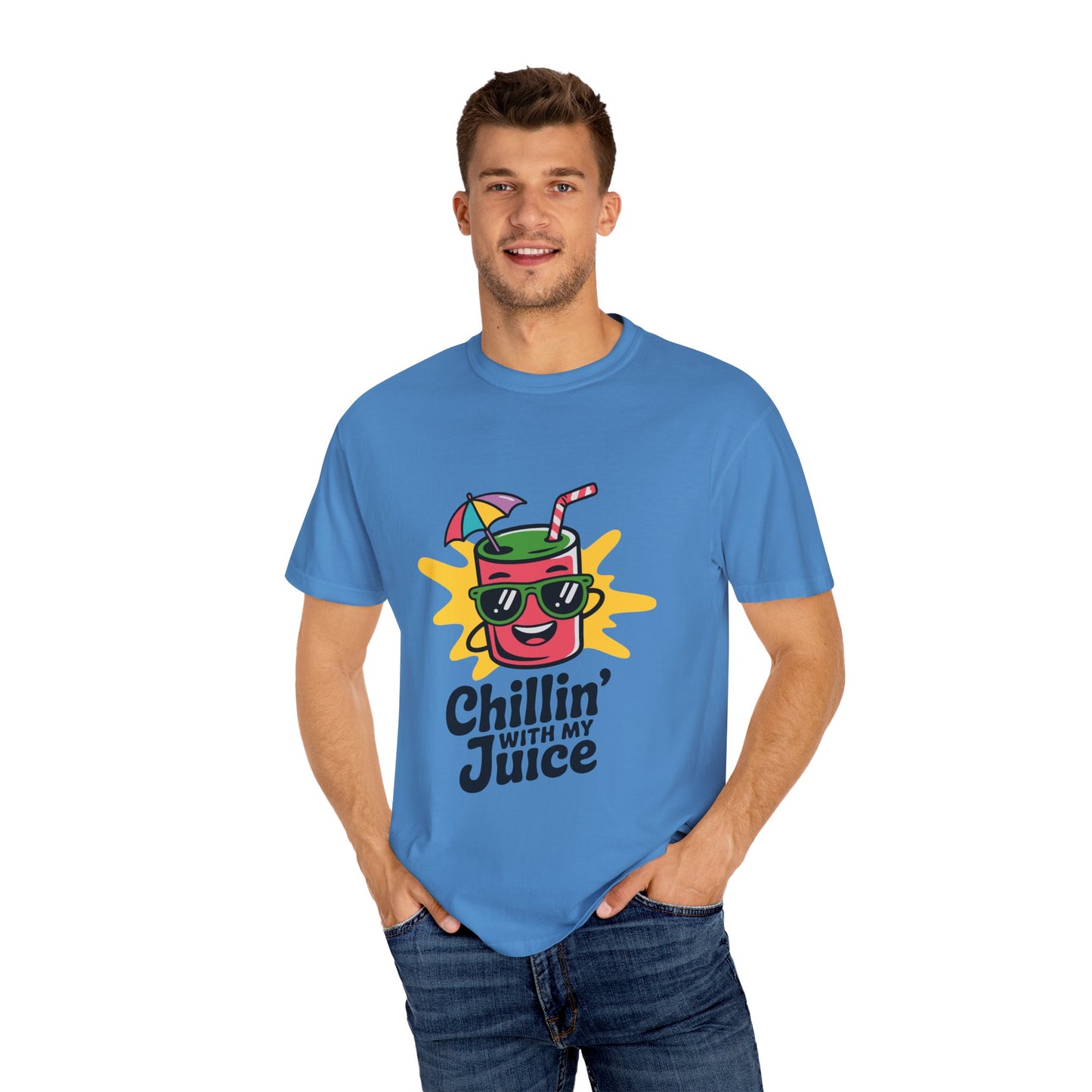 Chillin' with My Juice T-Shirt, Fun Summer Tee, Casual Unisex Shirt, Gift for Juice Lovers, Beach Day Apparel