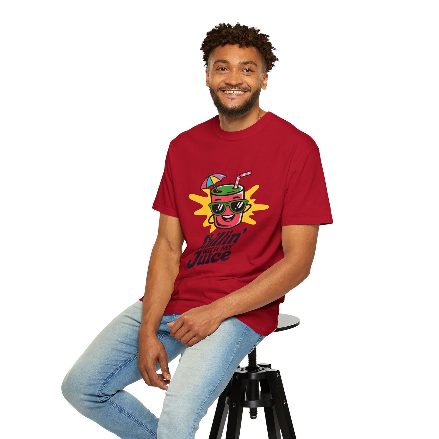 Chillin' with My Juice T-Shirt, Fun Summer Tee, Casual Unisex Shirt, Gift for Juice Lovers, Beach Day Apparel