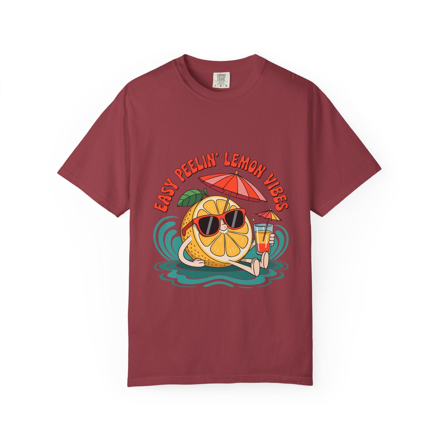 Easy Peelin' Lemon Vibes Unisex Garment-Dyed T-Shirt - Summer Chill Fashion