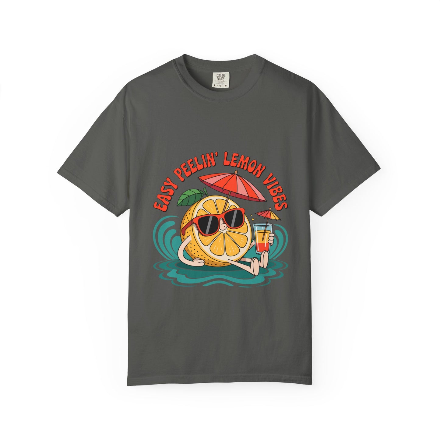 Easy Peelin' Lemon Vibes Unisex Garment-Dyed T-Shirt - Summer Chill Fashion