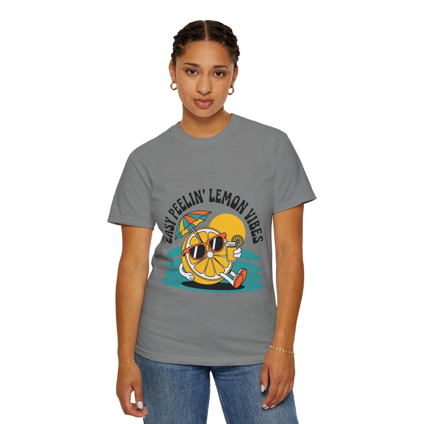 Easy Peelin' Lemon Vibes Unisex T-Shirt - Summer Fun Tee