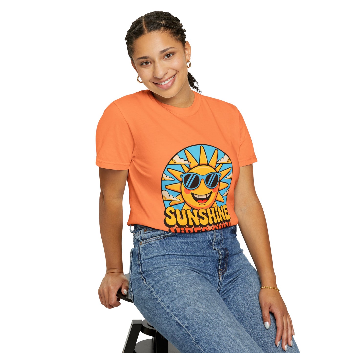 Sunshine Vibes Only Unisex Garment-Dyed T-Shirt - Feel-Good Summer Wear