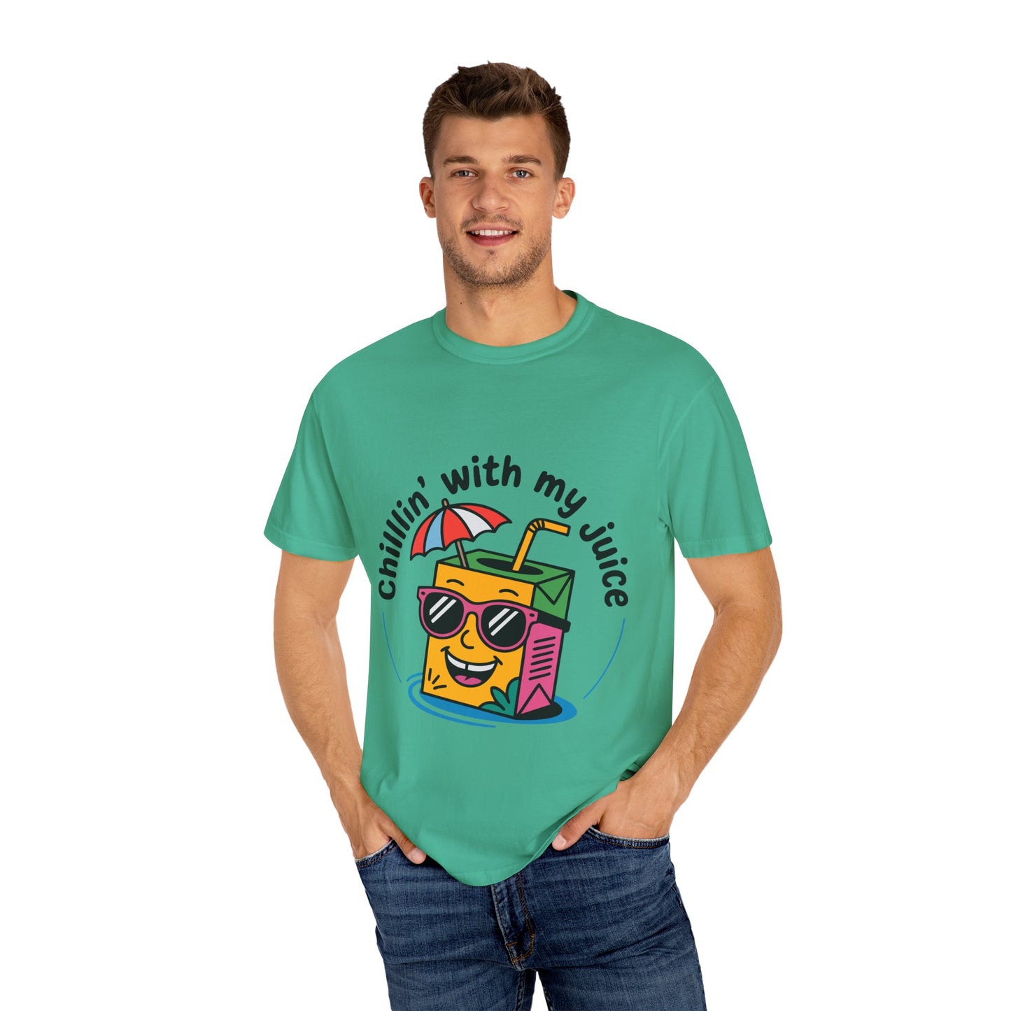 Chillin' With My Juice Unisex T-Shirt - Fun Summer Vibe, Perfect for Casual Days and Pool Parties