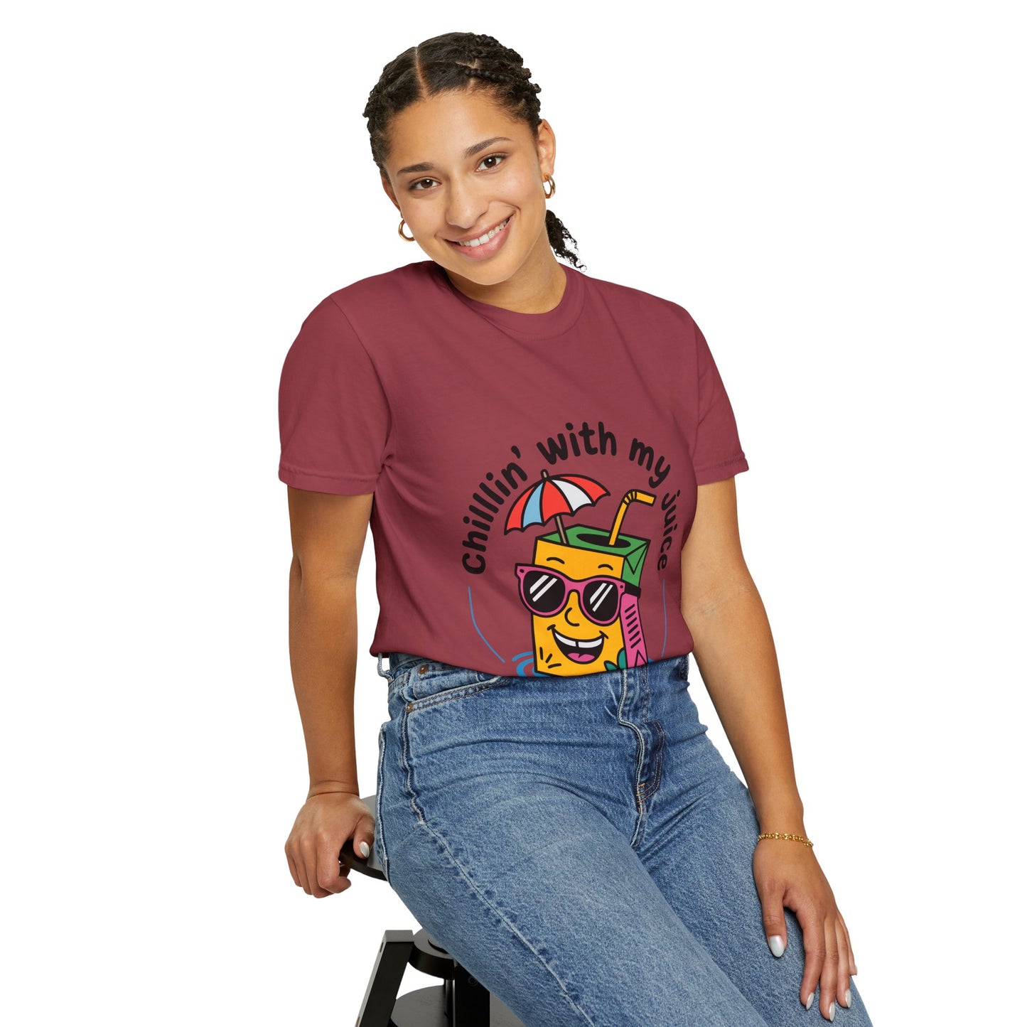 Chillin' With My Juice Unisex T-Shirt - Fun Summer Vibe, Perfect for Casual Days and Pool Parties