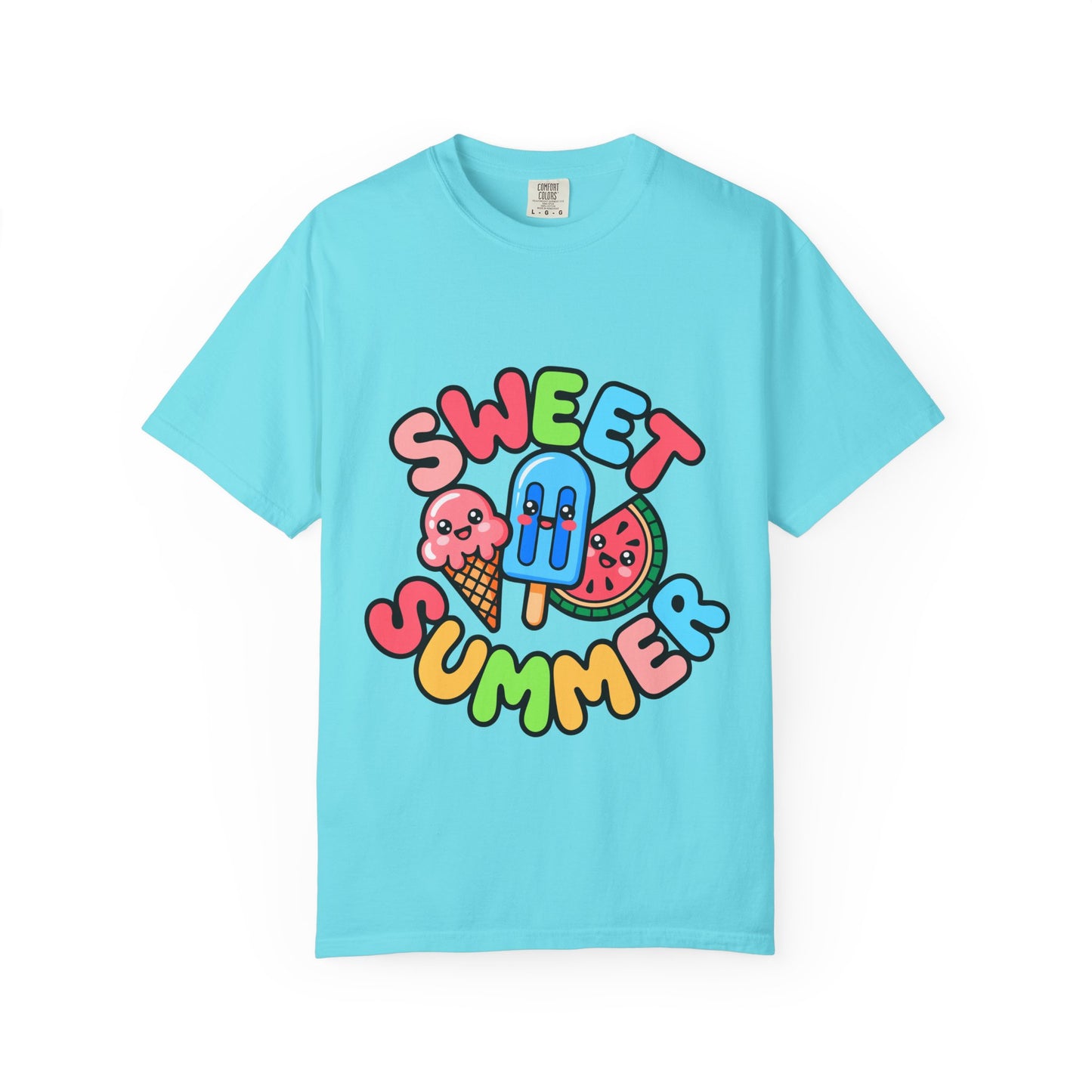 Sweet Summer Unisex T-Shirt | Cute Summer Apparel, Ice Cream Shirt, Beachwear, Gift for Ice Cream Lovers, Bright Casual Tee