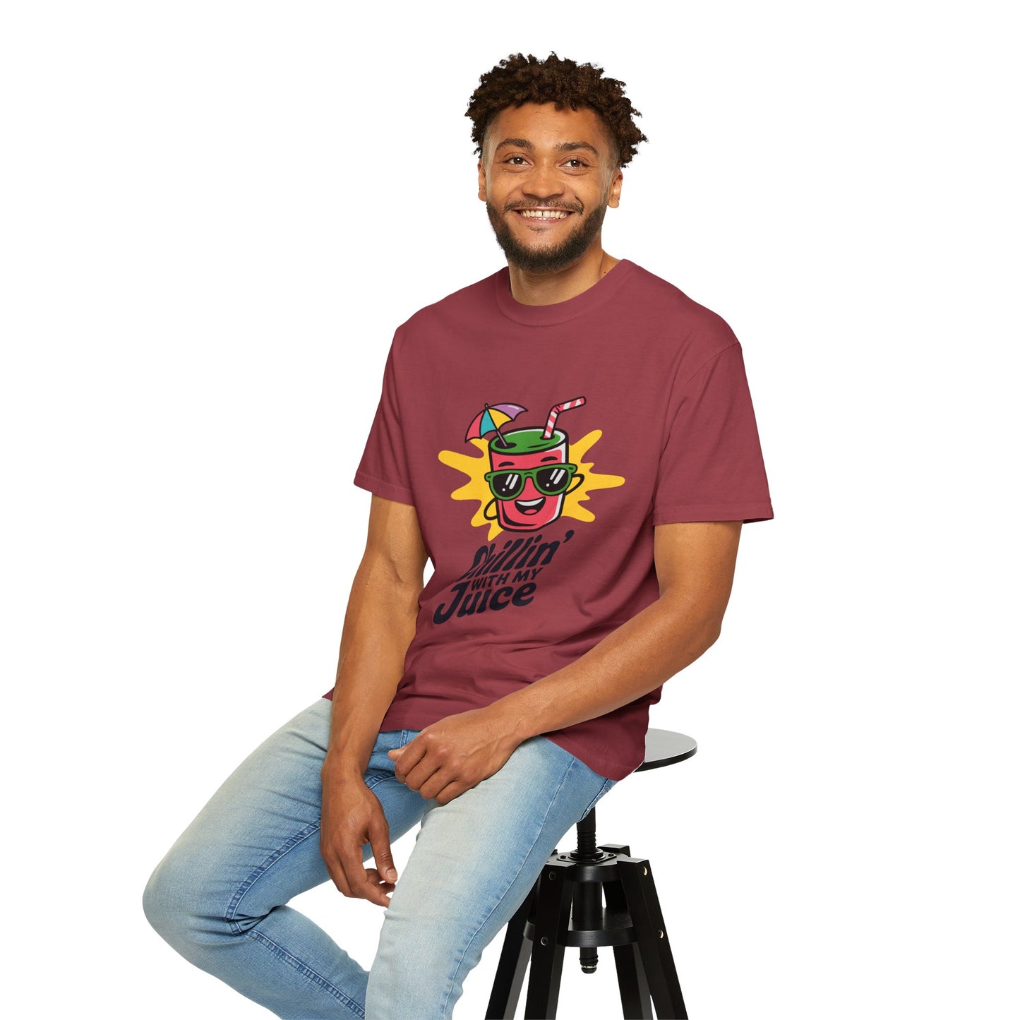 Chillin' with My Juice T-Shirt, Fun Summer Tee, Casual Unisex Shirt, Gift for Juice Lovers, Beach Day Apparel