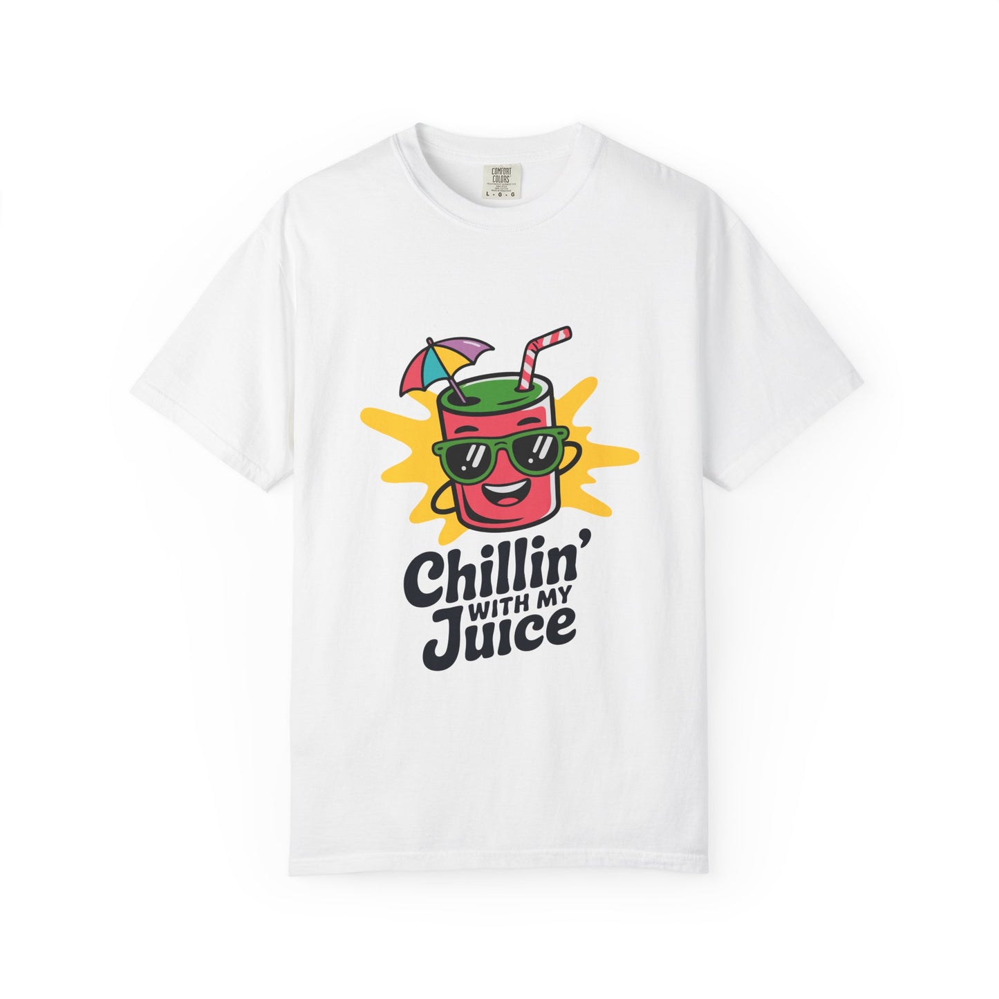 Chillin' with My Juice T-Shirt, Fun Summer Tee, Casual Unisex Shirt, Gift for Juice Lovers, Beach Day Apparel