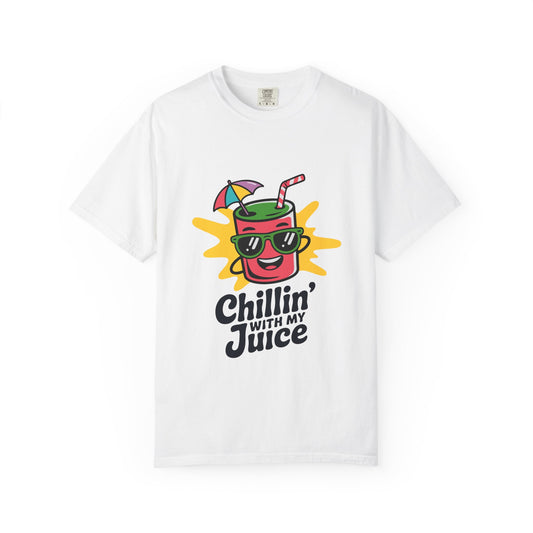 Chillin' with My Juice T-Shirt, Fun Summer Tee, Casual Unisex Shirt, Gift for Juice Lovers, Beach Day Apparel