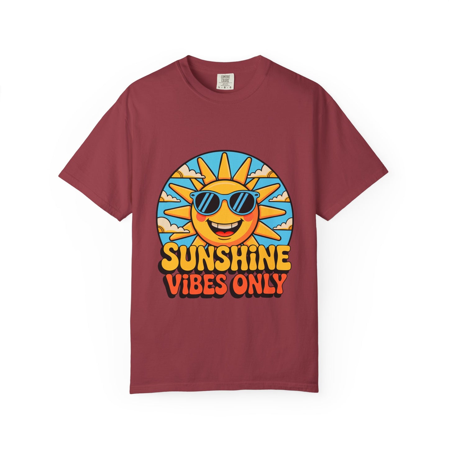 Sunshine Vibes Only Unisex Garment-Dyed T-Shirt - Feel-Good Summer Wear