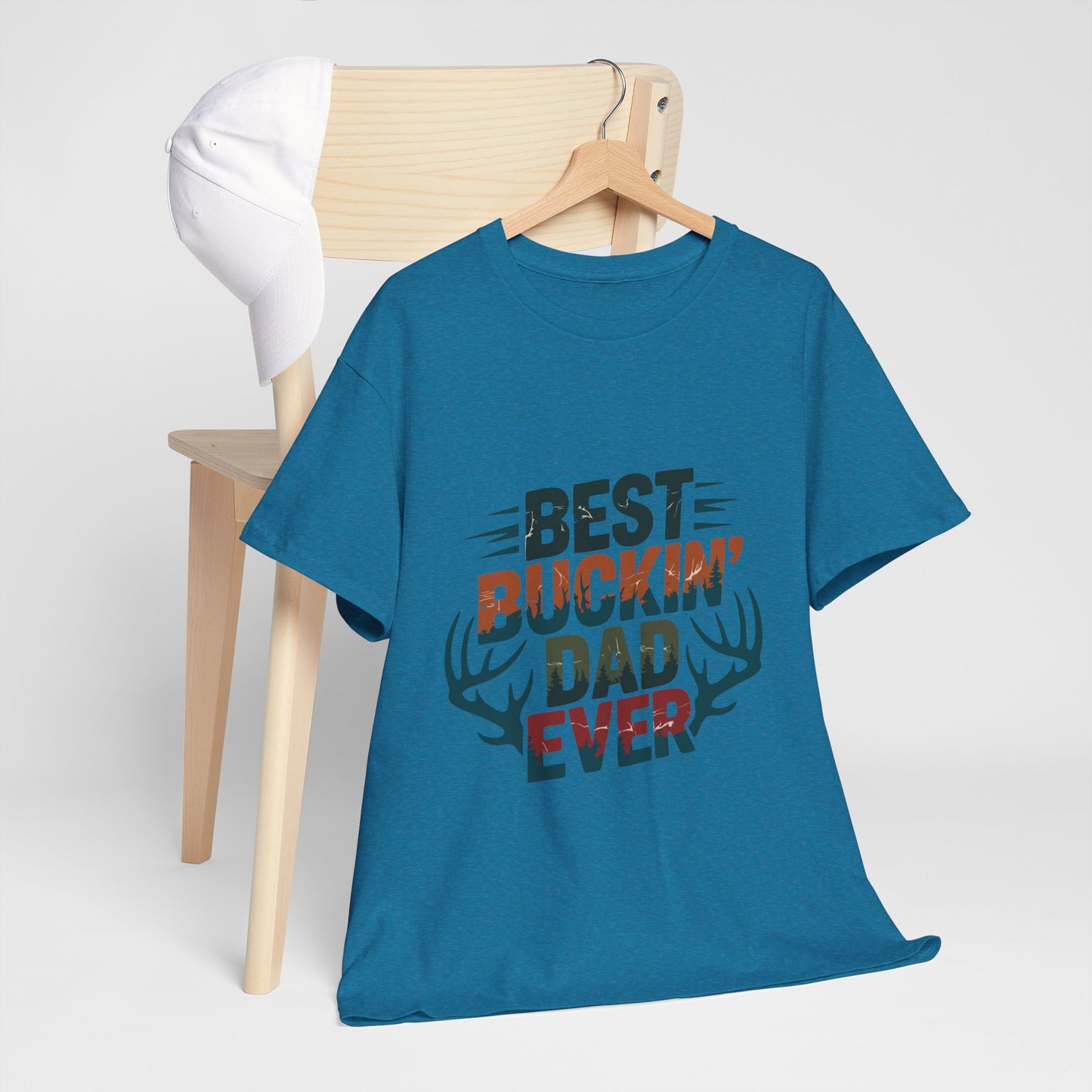 Best Buckin' Dad Ever Unisex Heavy Cotton Tee