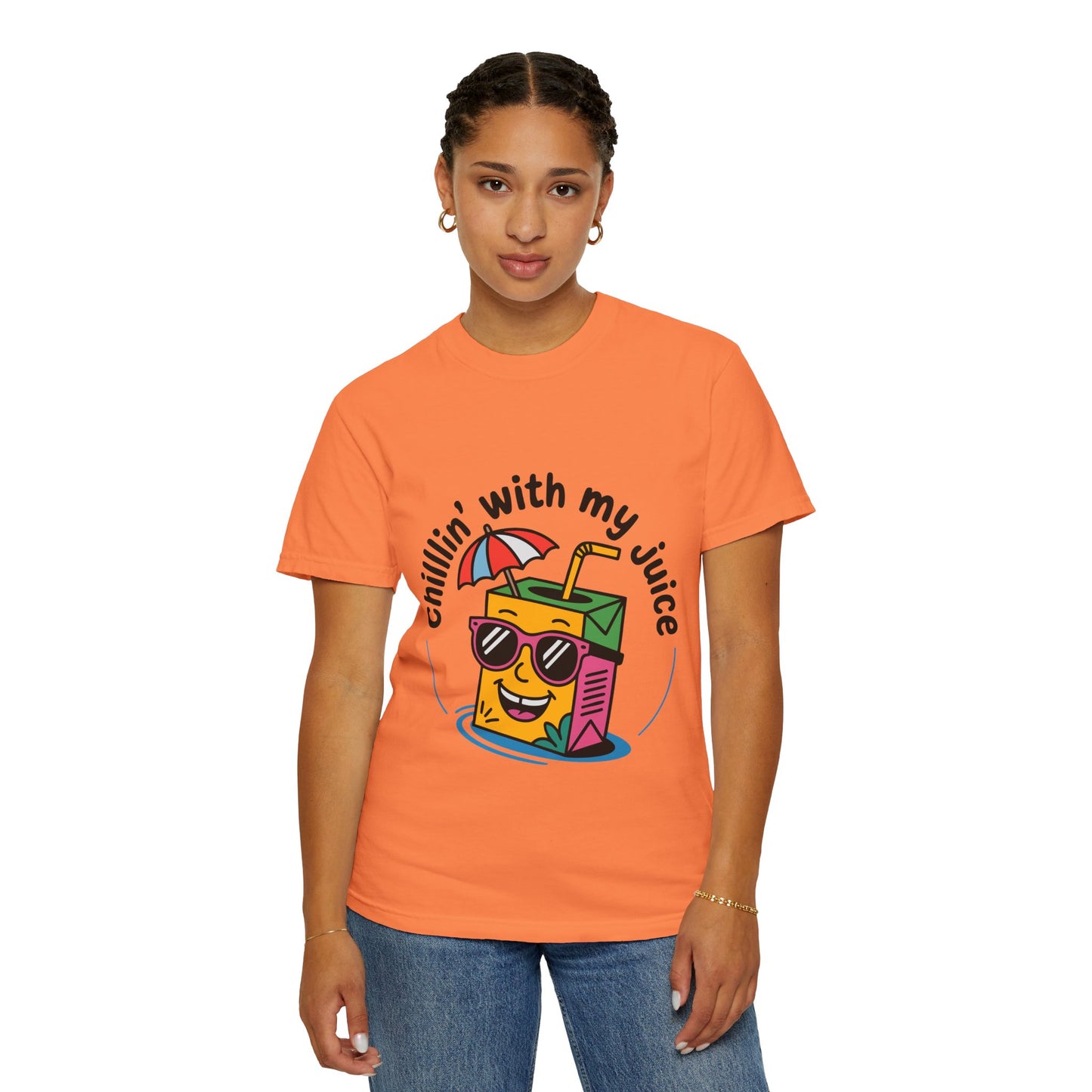 Chillin' With My Juice Unisex T-Shirt - Fun Summer Vibe, Perfect for Casual Days and Pool Parties